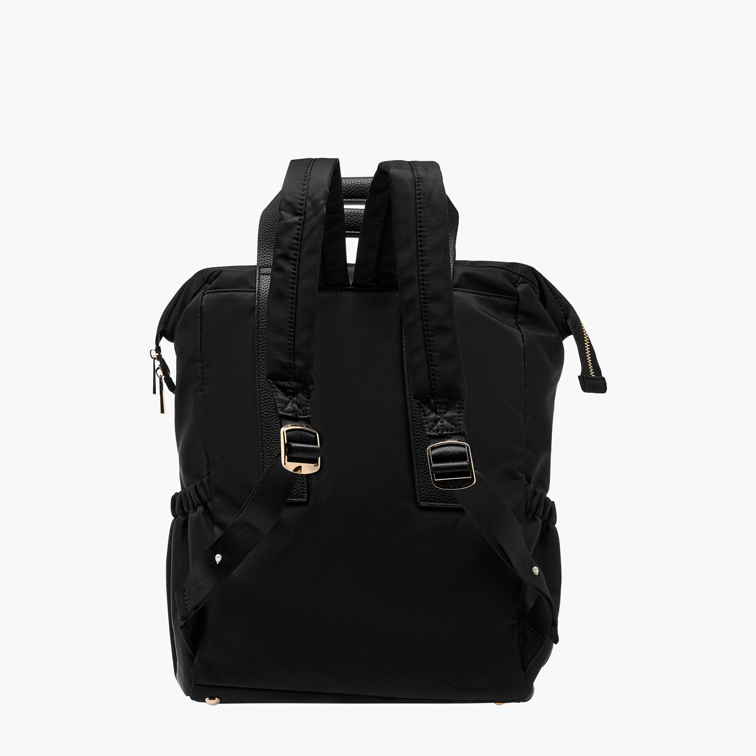 Flora Bella Textured Backpack with Adjustable Straps and Zip Closure - 15x28x39 cm-men-bags-image-6