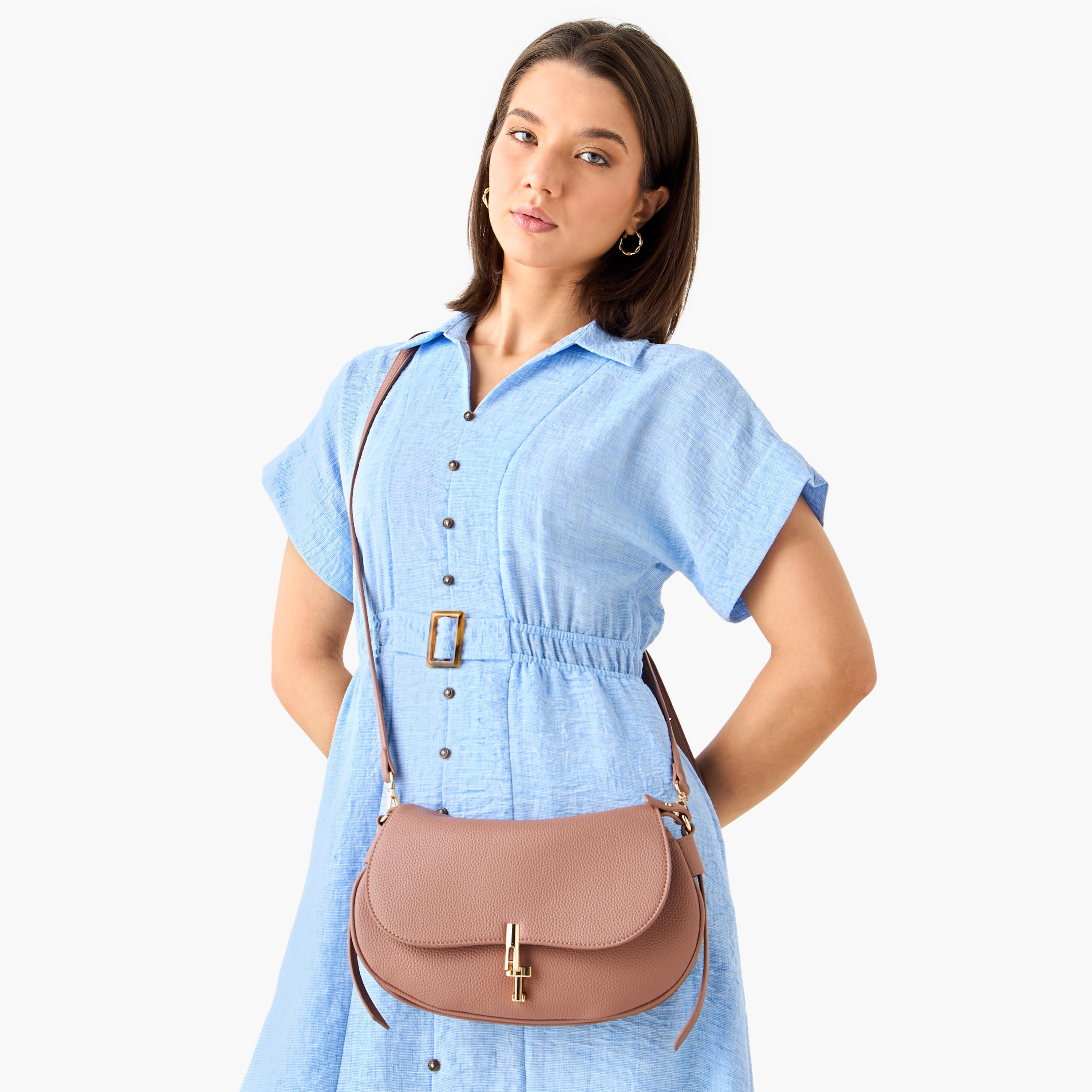 Flora Bella Textured Crossbody Bag with Detachable Shoulder Strap-women-bagsandwallets-handbags-image-2