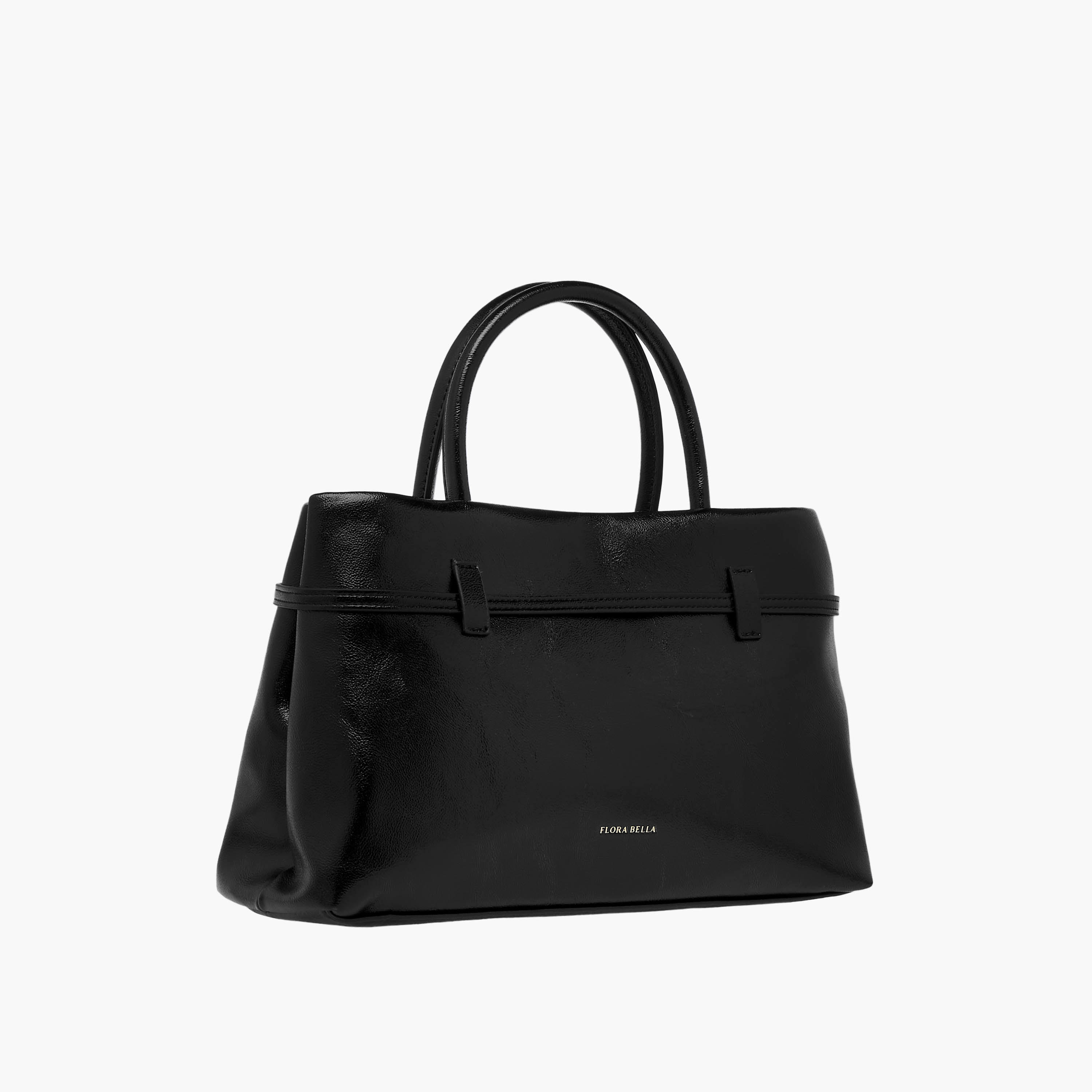 Flora Bella Solid Tote Bag with Buckle Accent and Zip Closure-women-bagsandwallets-handbags-image-4
