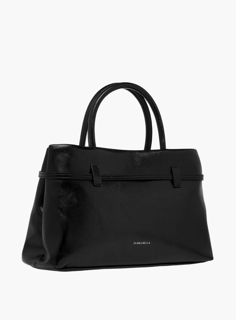 Flora Bella Solid Tote Bag with Buckle Accent and Zip Closure-women-bagsandwallets-handbags-image-4