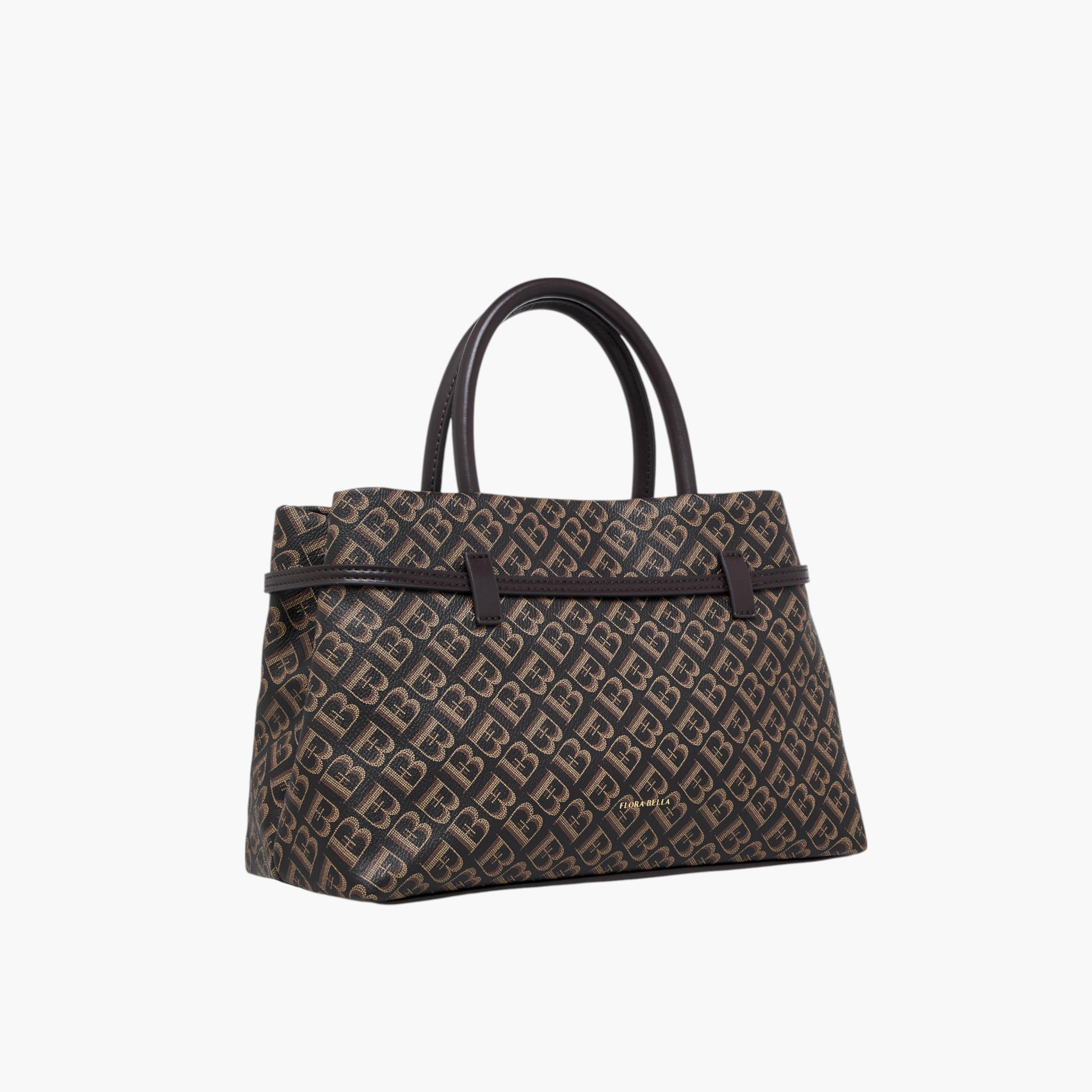 Flora Bella Monogram Print Tote Bag with Detachable Strap and Zip Closure-women-bagsandwallets-handbags-image-4