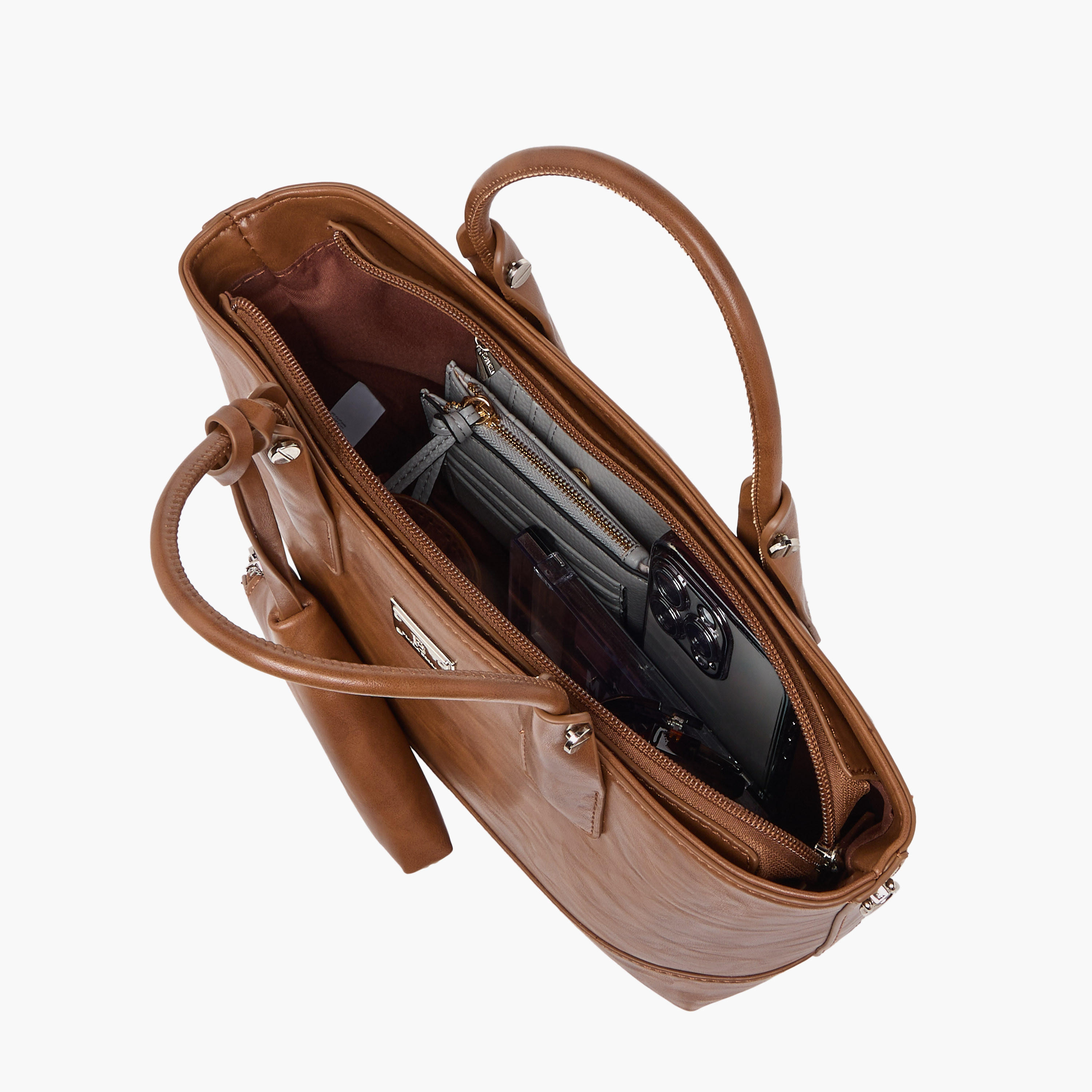 Flora Bella Solid Tote Bag with Detachable Strap and Pouch-women-bagsandwallets-handbags-image-10