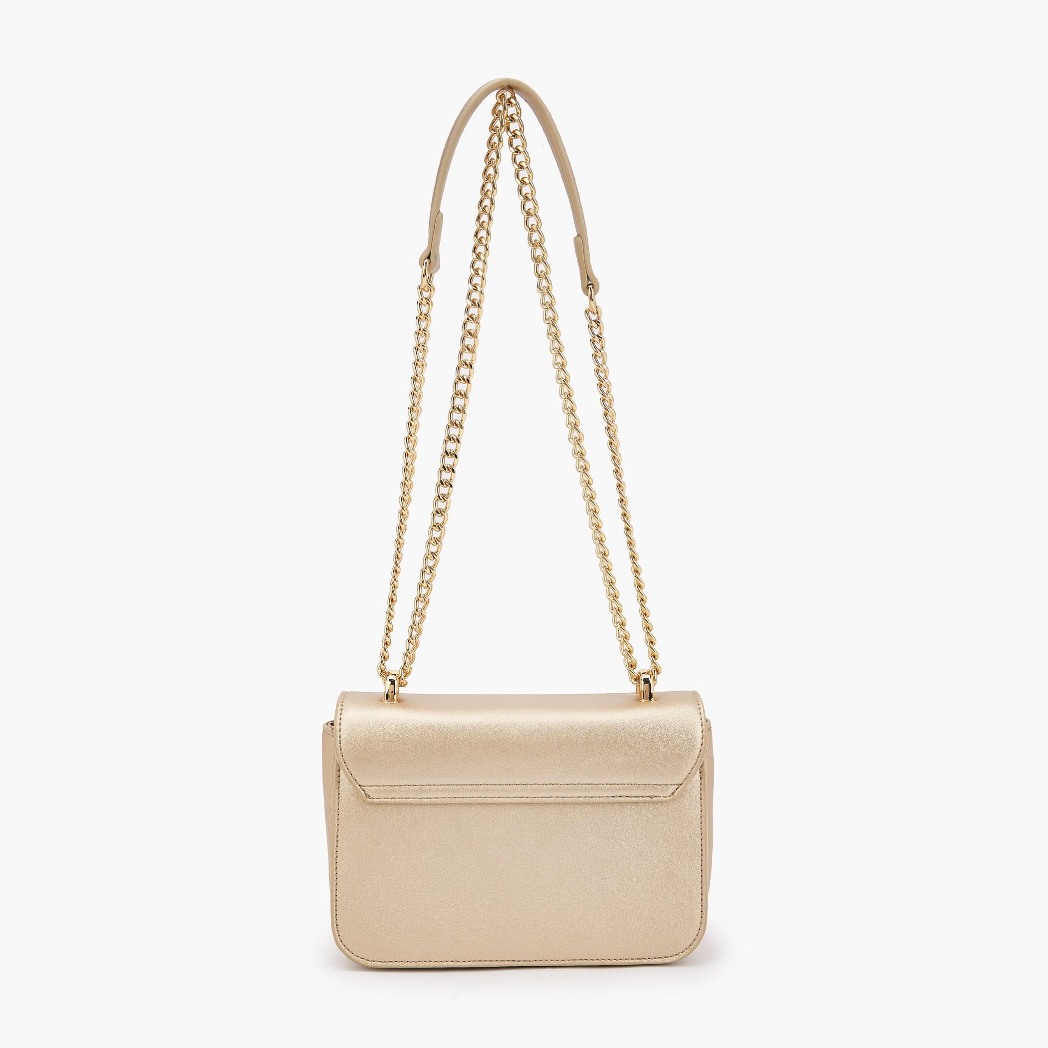 Flora Bella Logo Embellished Crossbody Bag with Chain Strap-women-bagsandwallets-handbags-image-5