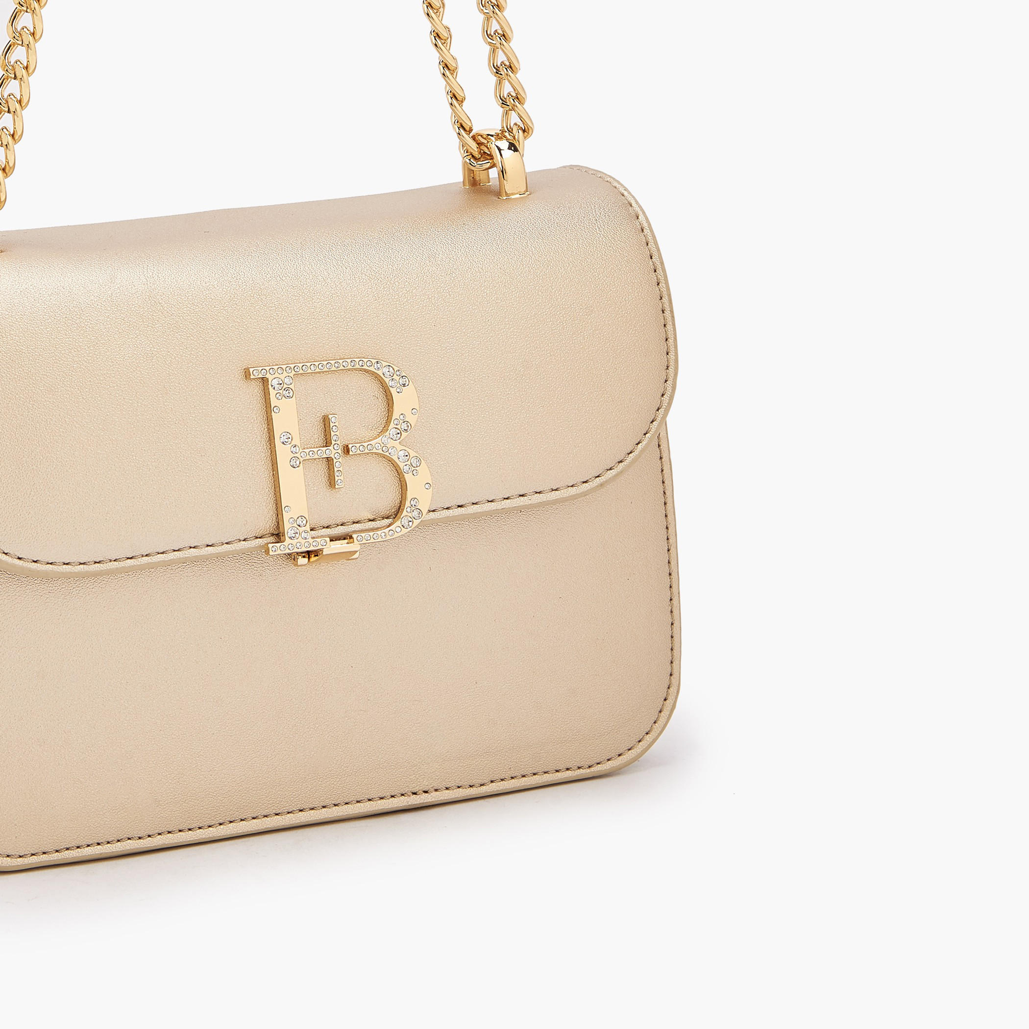 Flora Bella Logo Embellished Crossbody Bag with Chain Strap-women-bagsandwallets-handbags-image-6