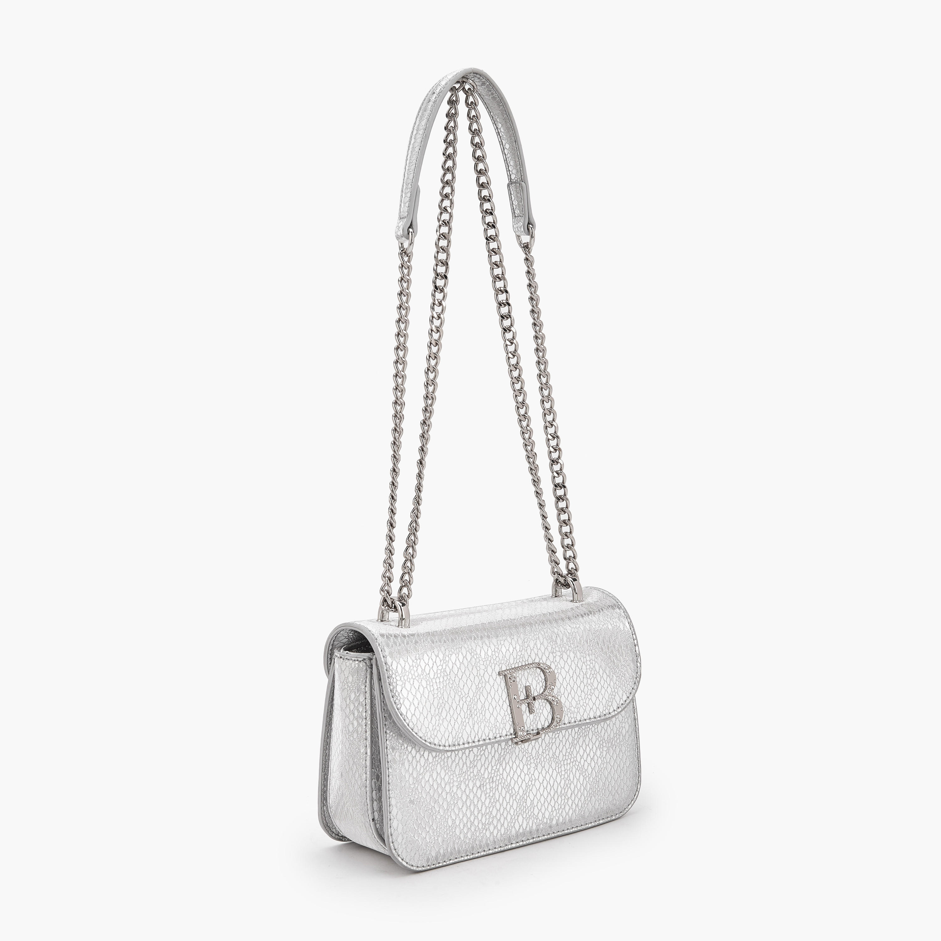 Flora Bella Logo Embellished Crossbody Bag with Chain Strap-women-bagsandwallets-handbags-image-4
