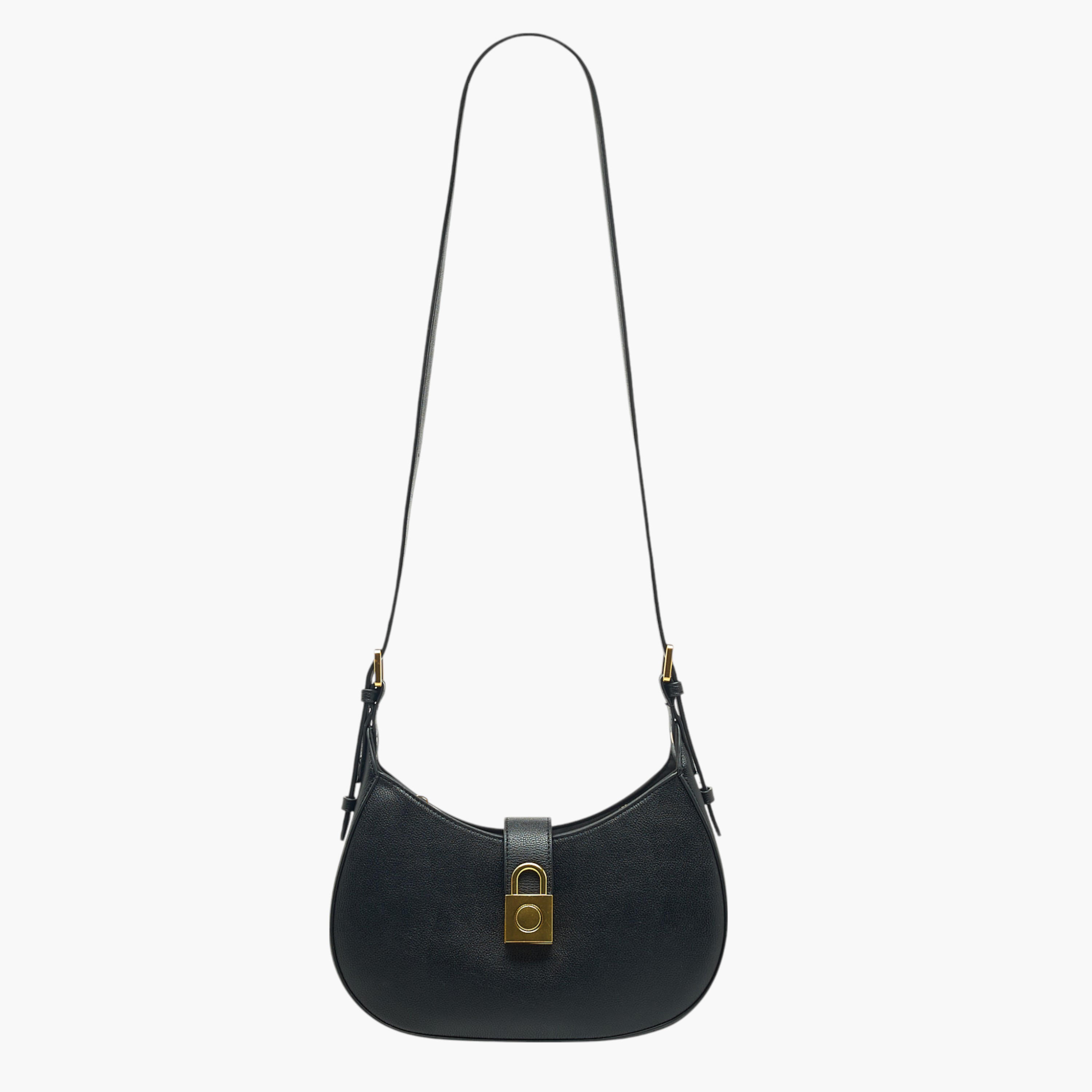 شنطة كتف سادة بسحاب إغلاق وحزام قابل للتعديل من فلورا بيلا-women-bagsandwallets-handbags-image-3