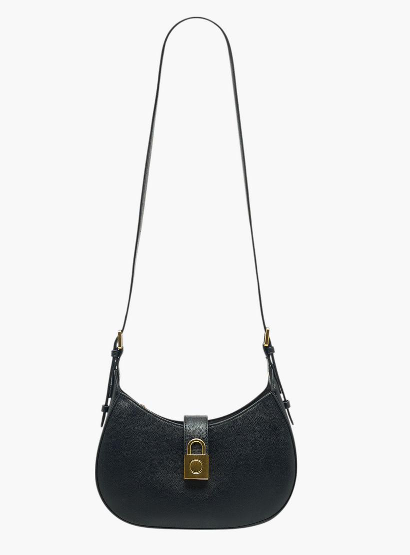 شنطة كتف سادة بسحاب إغلاق وحزام قابل للتعديل من فلورا بيلا-women-bagsandwallets-handbags-image-3
