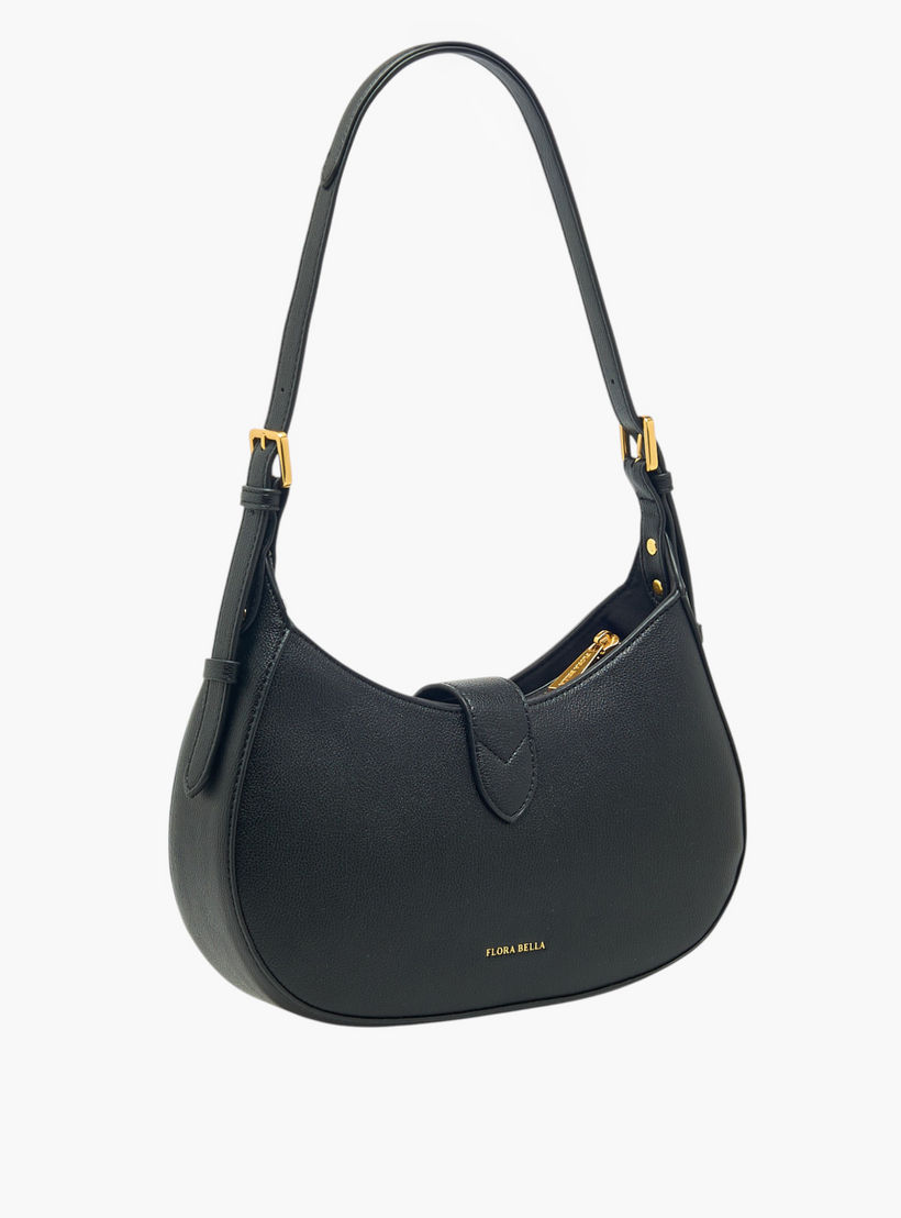 شنطة كتف سادة بسحاب إغلاق وحزام قابل للتعديل من فلورا بيلا-women-bagsandwallets-handbags-image-4