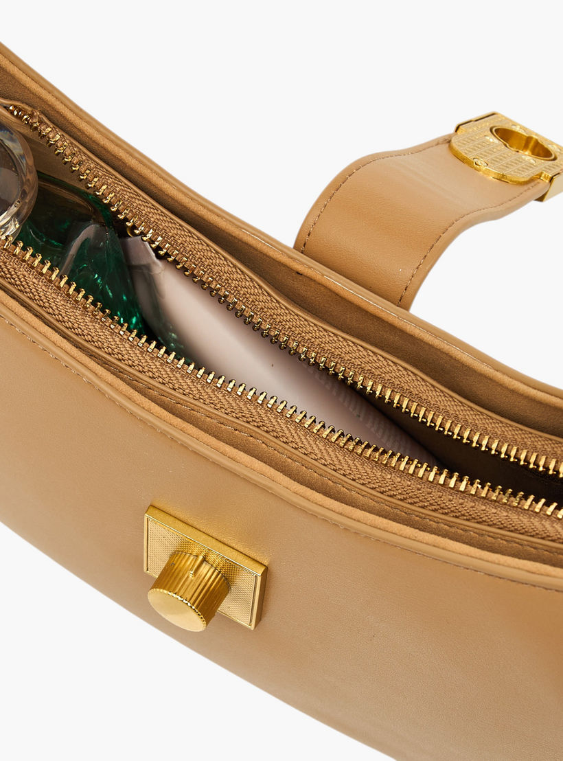 شنطة كتف سادة بسحاب إغلاق وحزام قابل للتعديل من فلورا بيلا-women-bagsandwallets-handbags-image-7