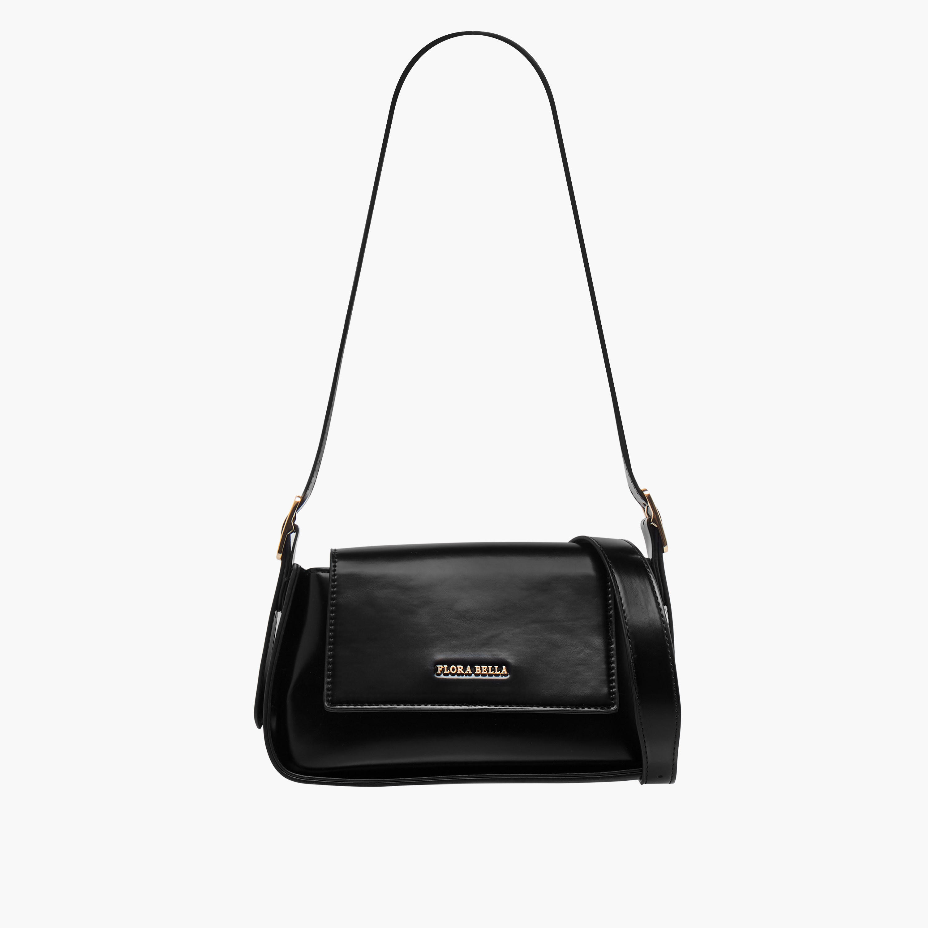 شنطة كروس بودي سادة بحزام قابل للتعديل من فلورا بيلا-women-bagsandwallets-handbags-image-1