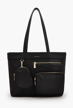 Flora Bella Solid Tote Bag with Double Handle-women-image-1