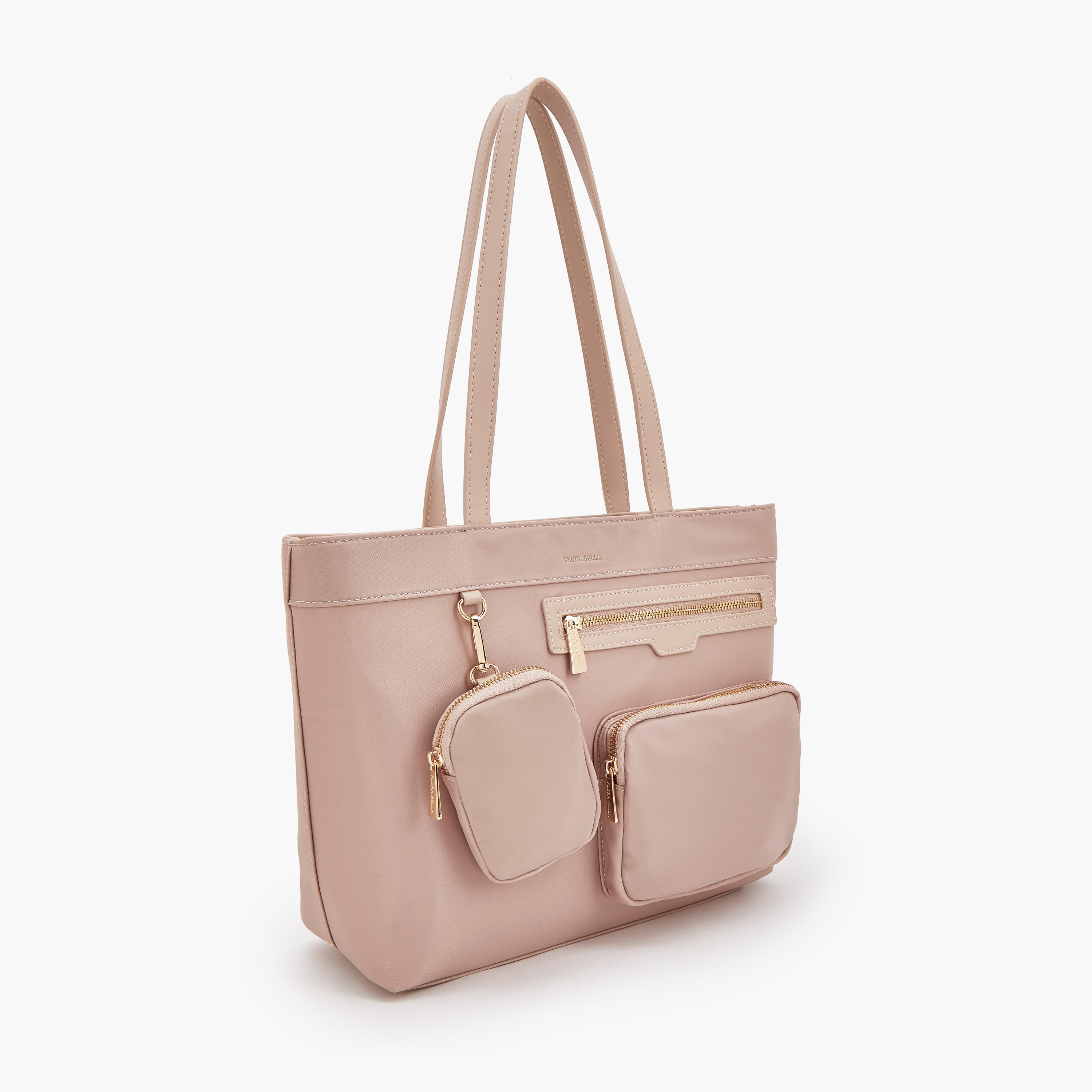 شنطة توتي سادة بمقابض مزدوجة من فلورا بيلا-women-bagsandwallets-handbags-image-3