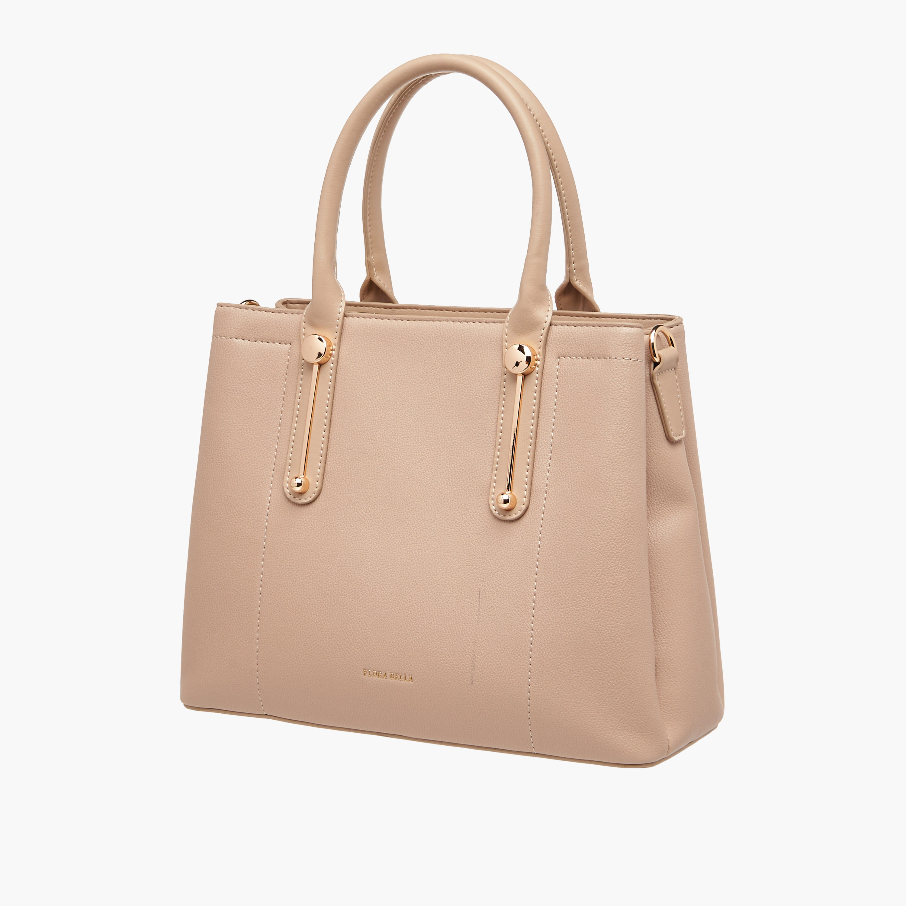 Flora Bella Textured Tote Bag with Zip Closure and Double Handle-women-bagsandwallets-handbags-image-2