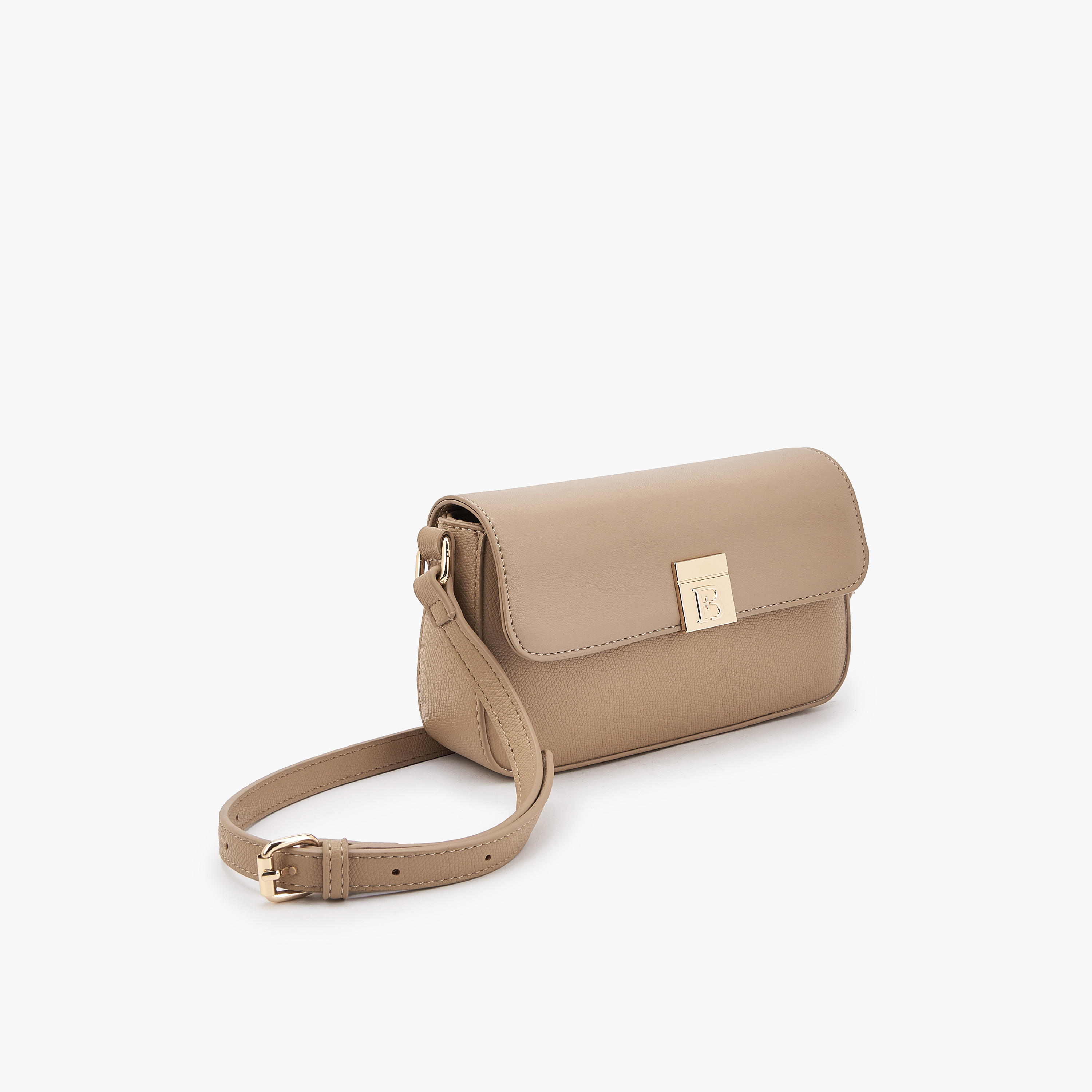 شنطة كروس بودي بارزة الملمس بحزام قابل للتعديل من فلورا بيلا-women-bagsandwallets-handbags-image-4