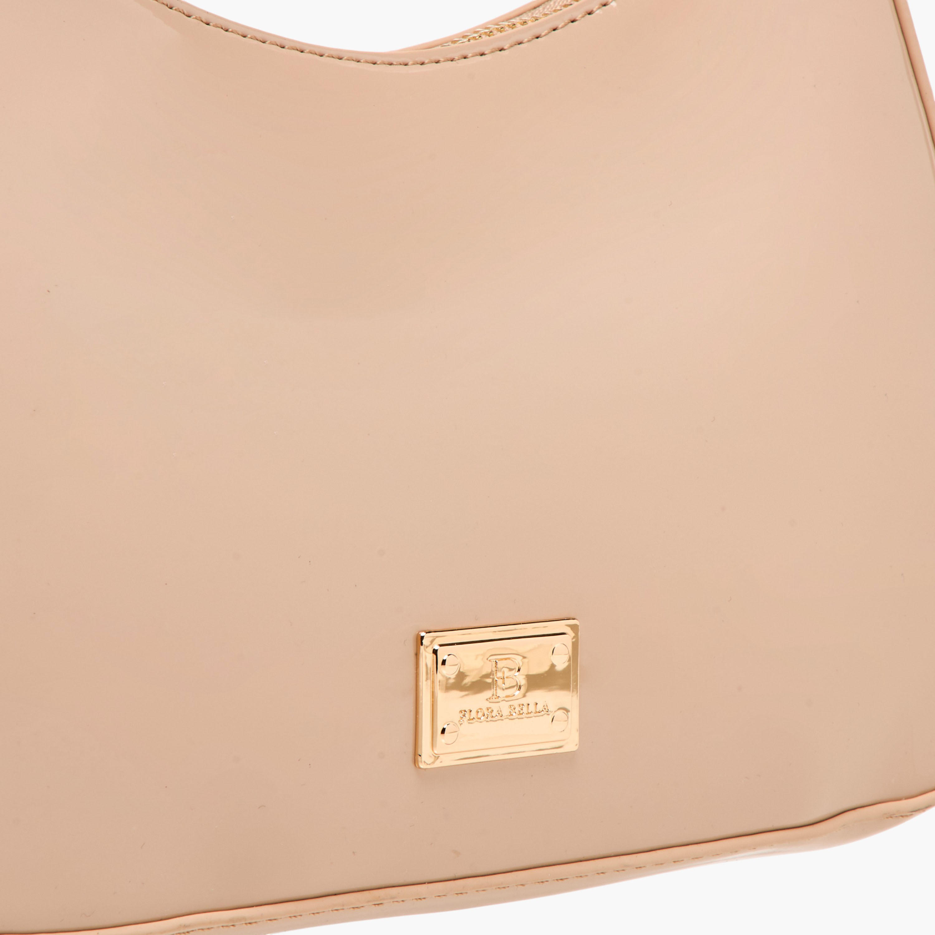 Flora Bella Solid Shoulder Bag with Zip Closure-women-bagsandwallets-handbags-image-4
