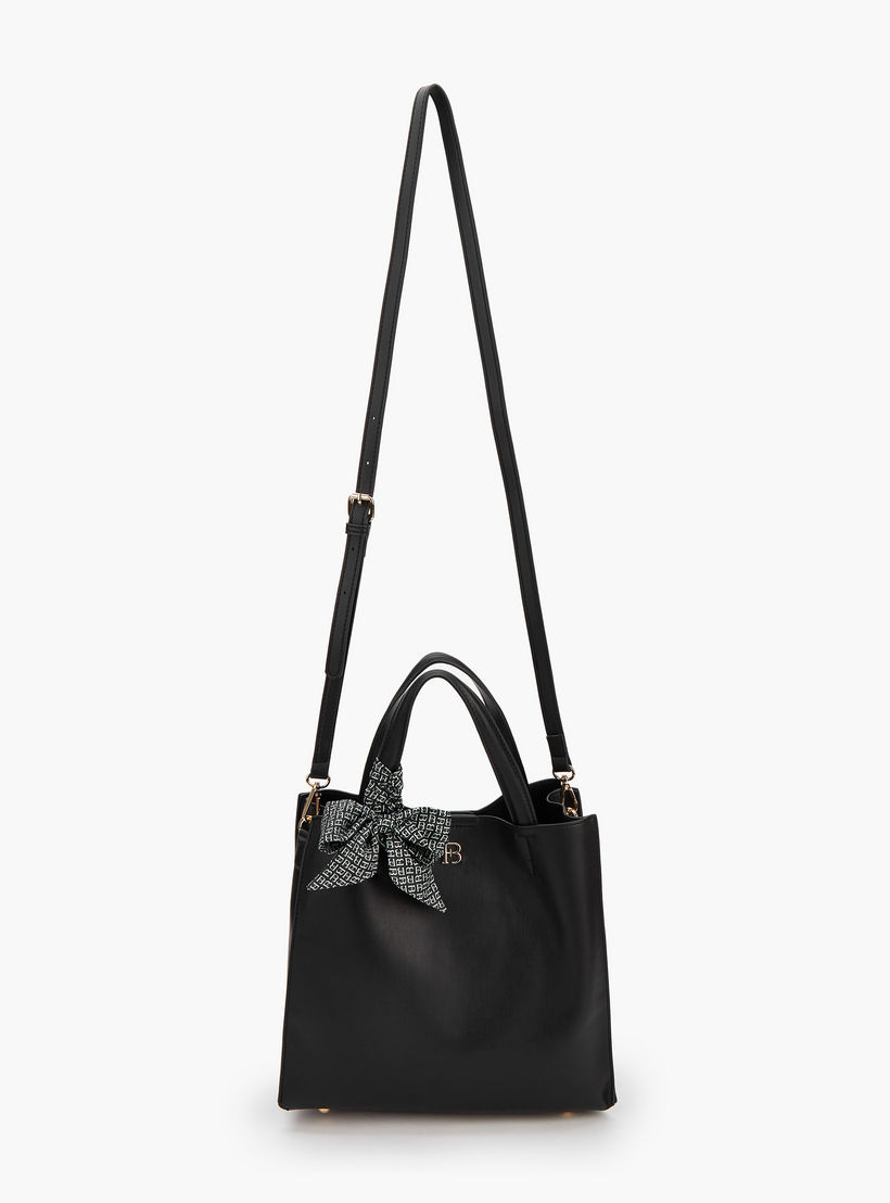 Flora Bella Double Handle Tote Bag with Scarf Accent-women-bagsandwallets-handbags-image-2