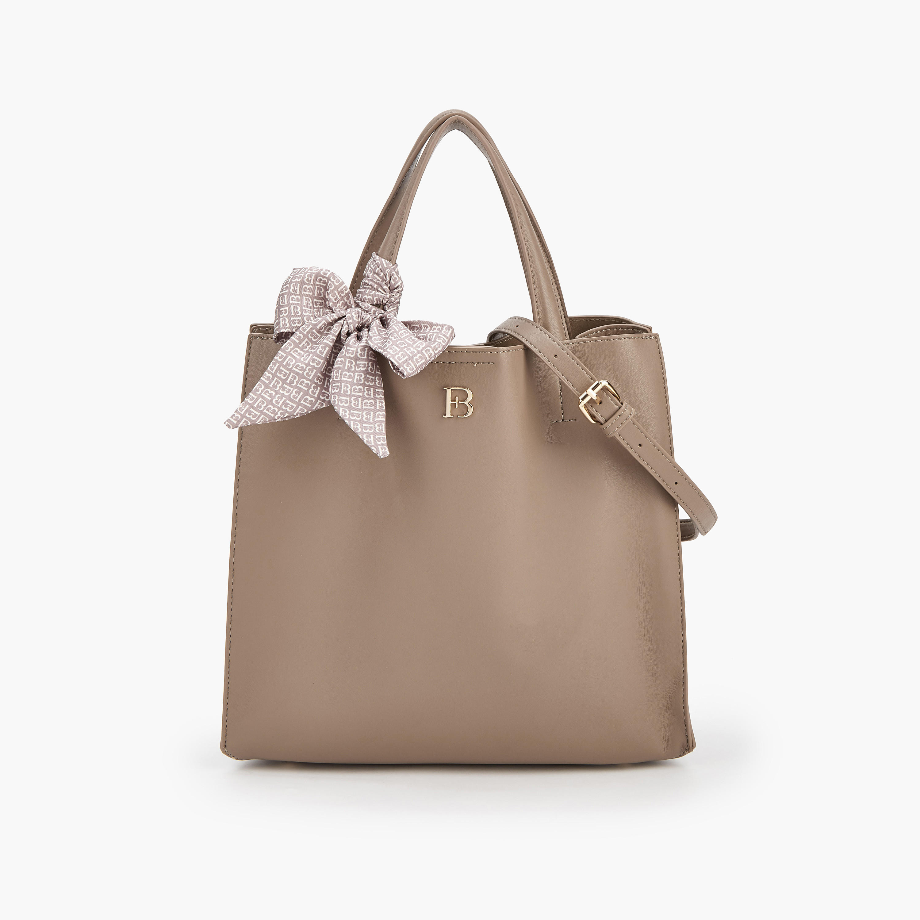 Flora Bella Double Handle Tote Bag with Scarf Accent-women-bagsandwallets-handbags-image-1