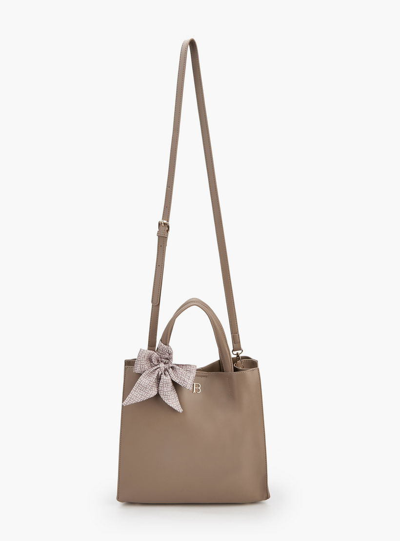 Flora Bella Double Handle Tote Bag with Scarf Accent-women-bagsandwallets-handbags-image-2