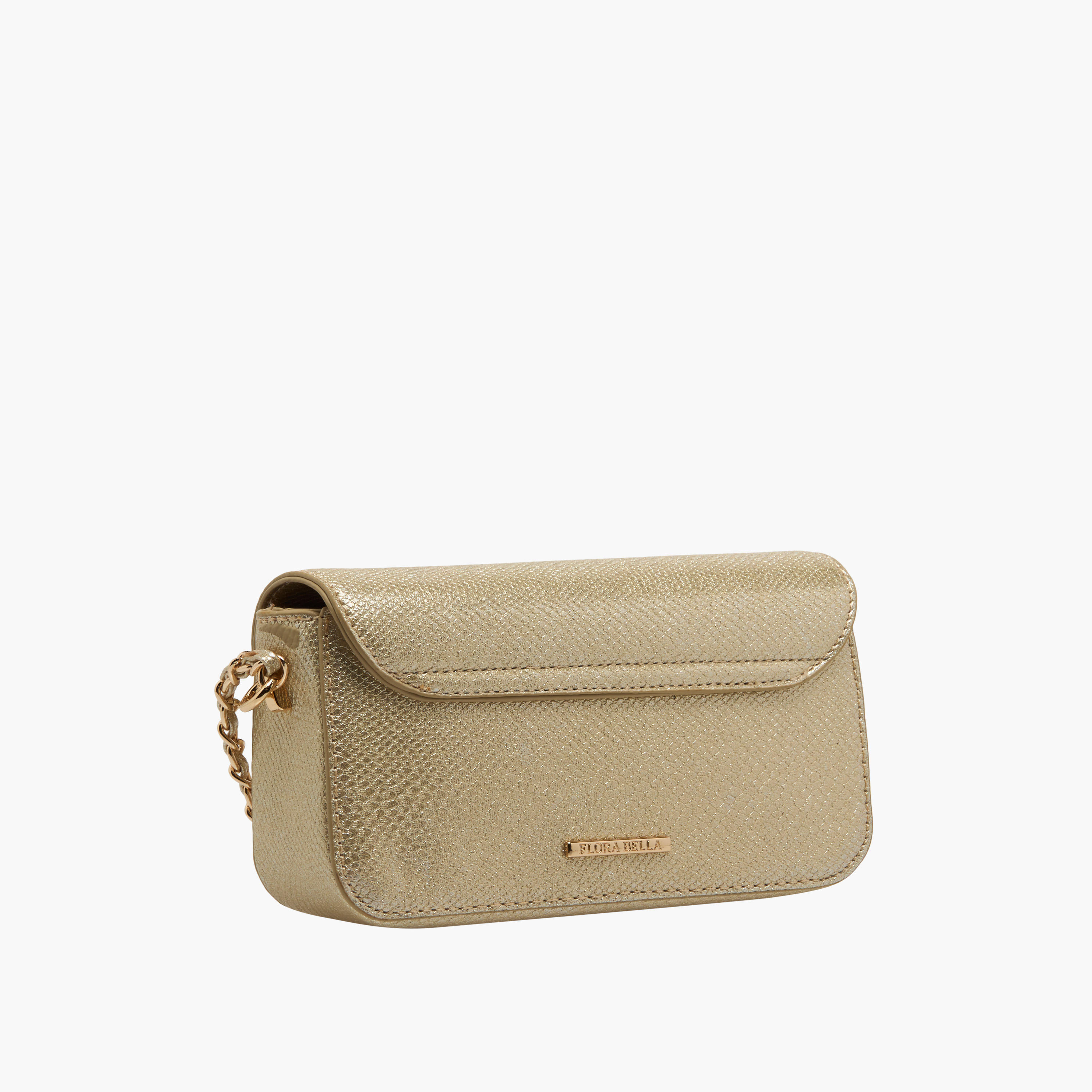 Flora Bella Textured Crossbody Bag with Chain Strap-women-bagsandwallets-handbags-image-3