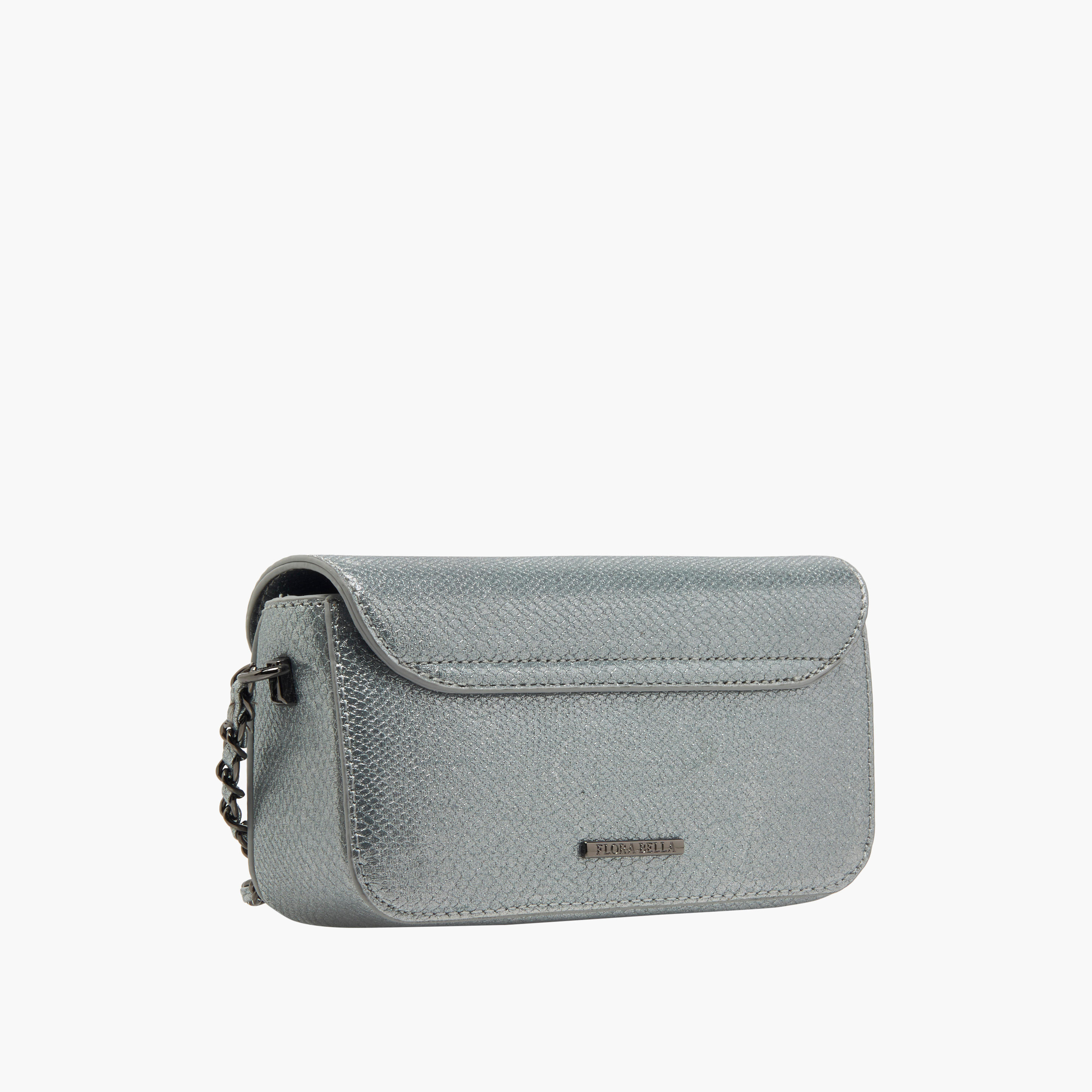 Flora Bella Textured Crossbody Bag with Chain Strap-women-bagsandwallets-handbags-image-3