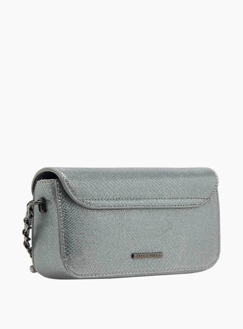 Flora Bella Textured Crossbody Bag with Chain Strap-women-bagsandwallets-handbags-image-3