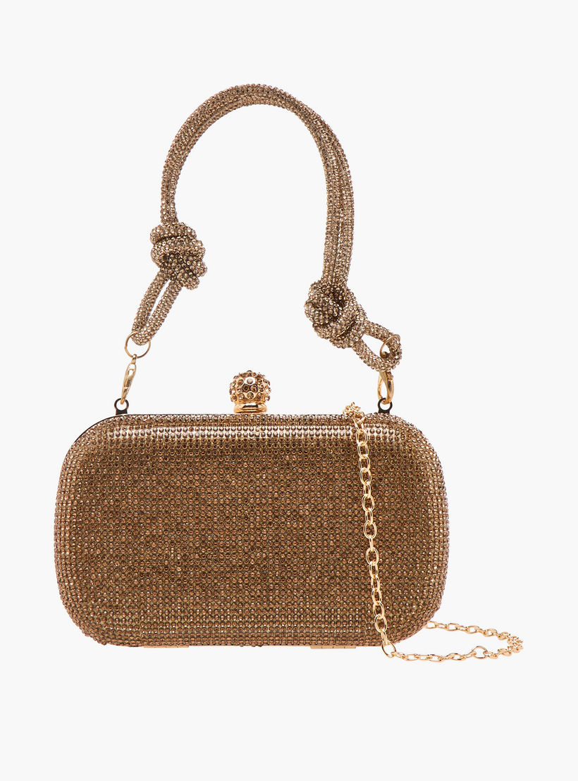 شنطة كلاتش بحزام سلسلة وزينة من فلورا بيلا-women-bagsandwallets-handbags-image-1