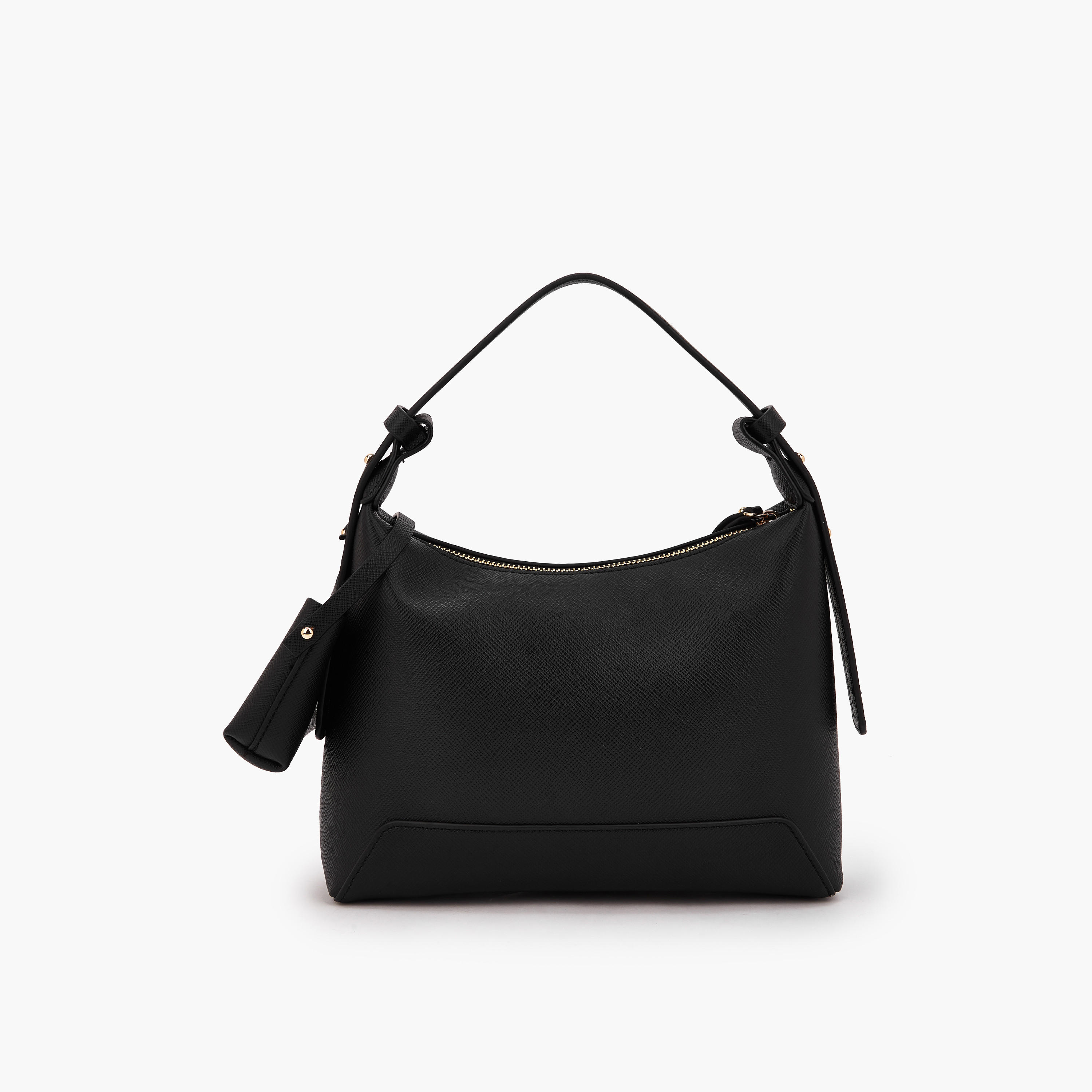 Flora Bella Textured Shoulder Bag with Pocket Charm Detail-women-bagsandwallets-handbags-image-4