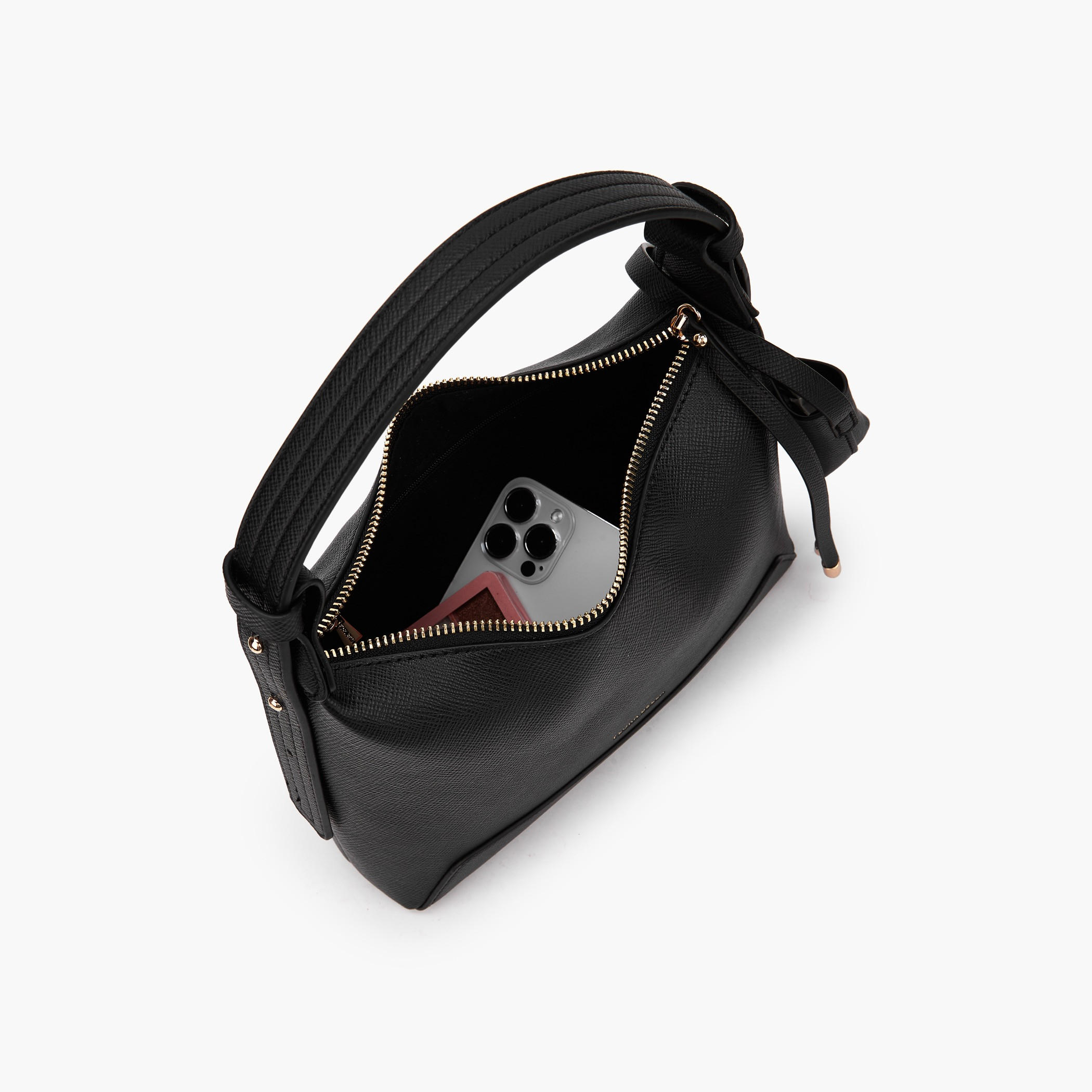 Flora Bella Textured Shoulder Bag with Pocket Charm Detail-women-bagsandwallets-handbags-image-8