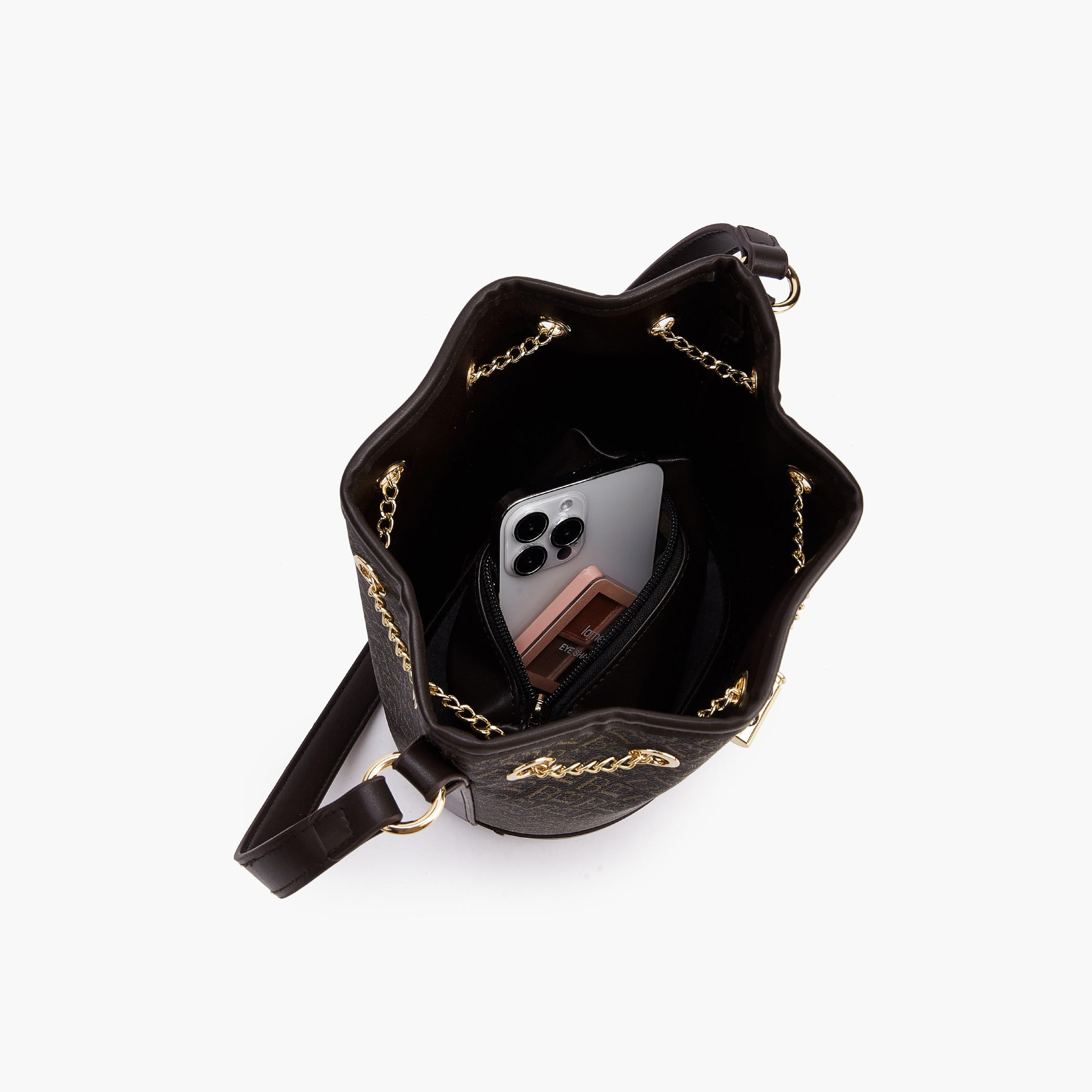 Flora Bella Monogram Print Bucket Bag with Pouch-women-bagsandwallets-handbags-image-3