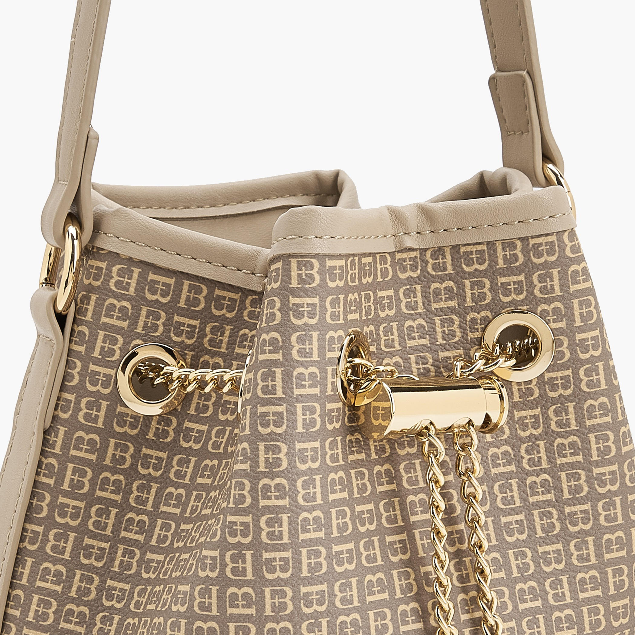 شنطة دلو بطبعات مونوجرام مع شنطة صغيرة من فلورا بيلا-women-bagsandwallets-handbags-image-4