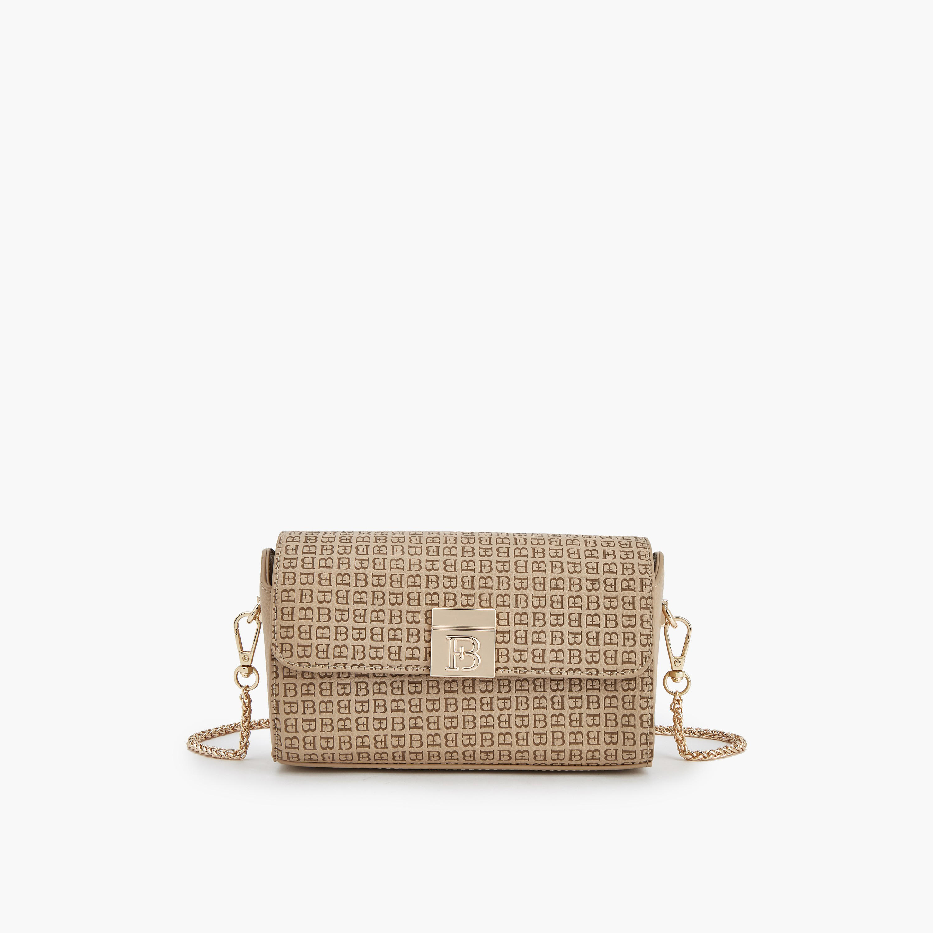 Flora Bella Monogram Print Crossbody Bag with Chain Strap-women-bagsandwallets-handbags-image-2
