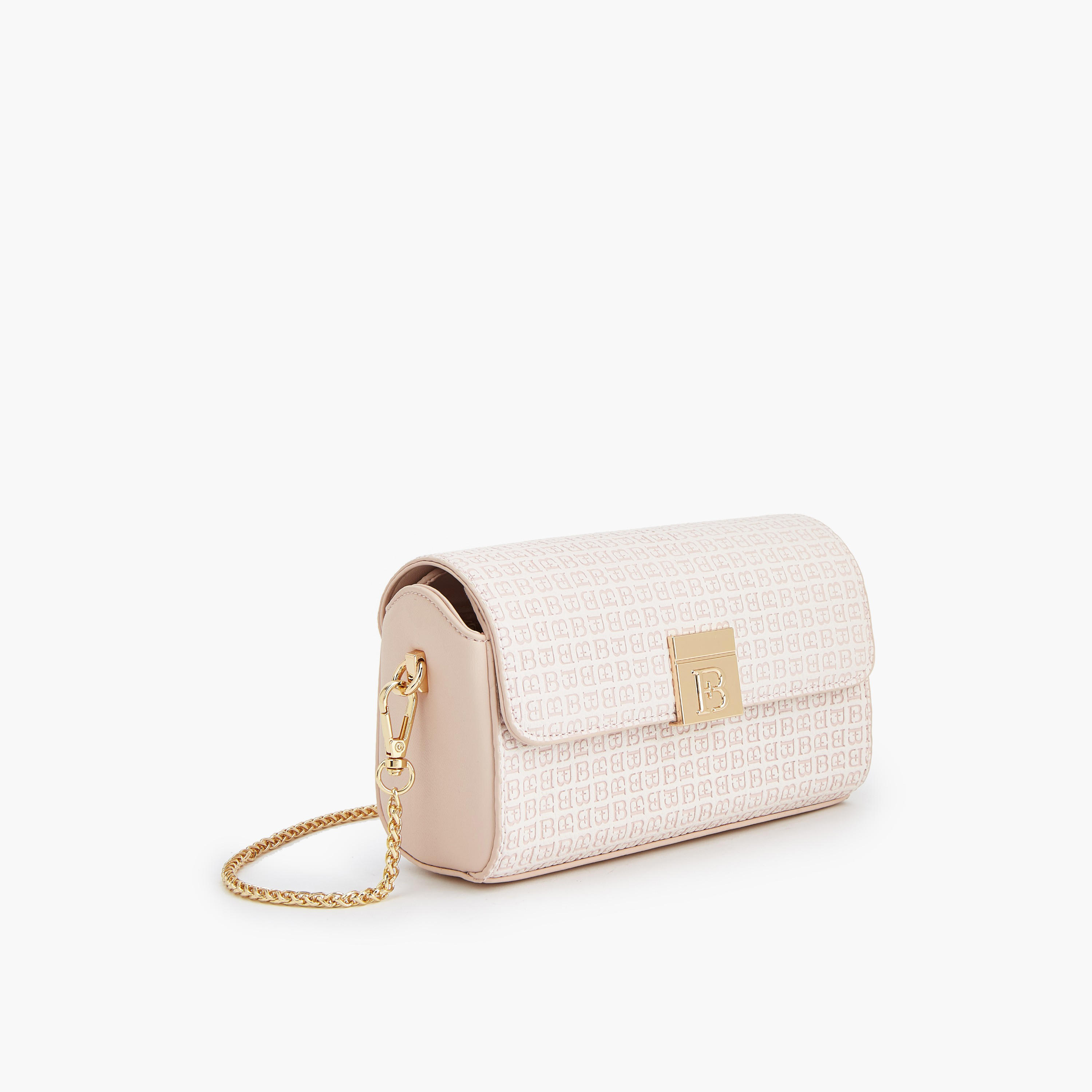 Flora Bella Monogram Print Crossbody Bag with Chain Strap-women-bagsandwallets-handbags-image-2