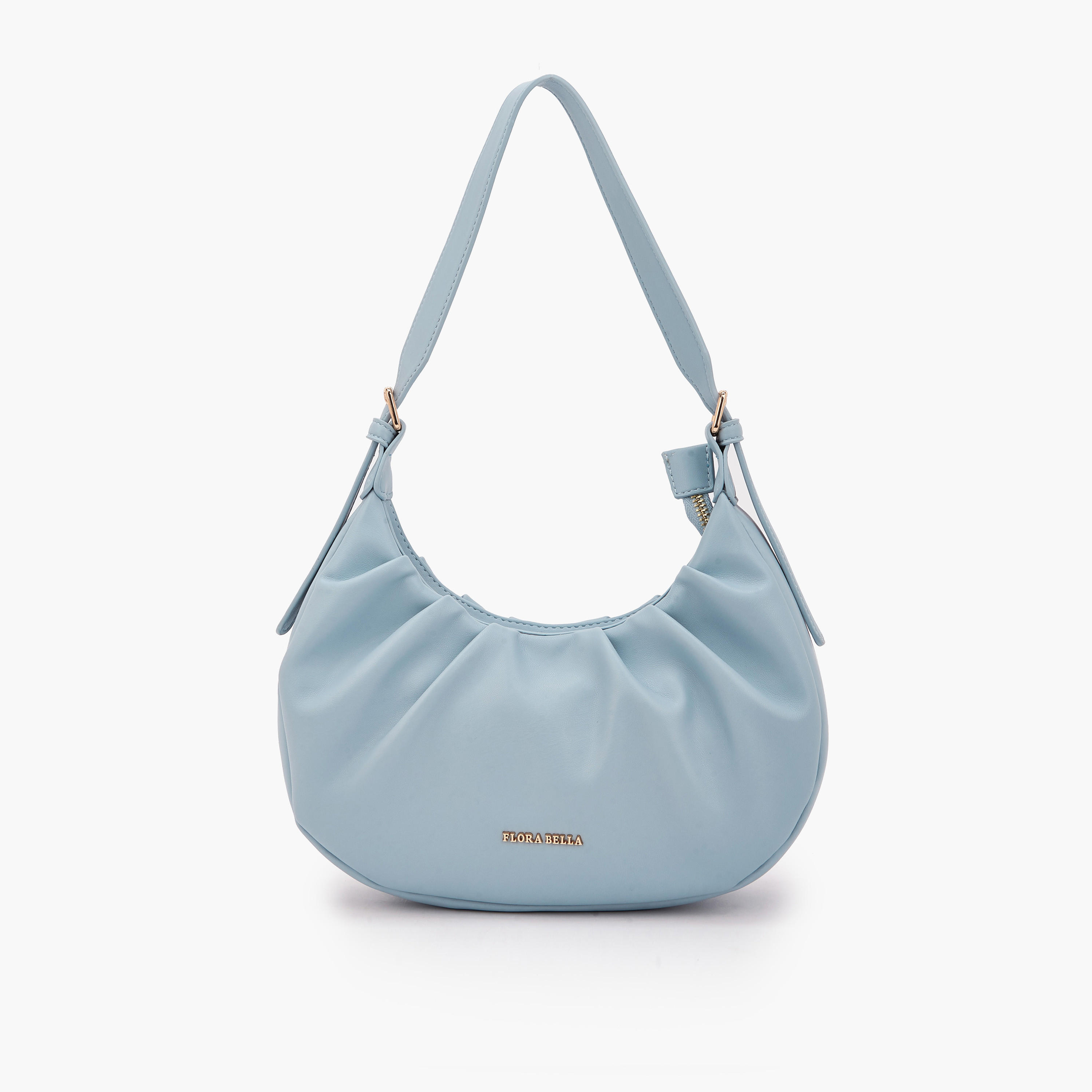 شنطة كتف بكشكش وسحاب إغلاق من فلورا بيلا-women-bagsandwallets-handbags-image-1