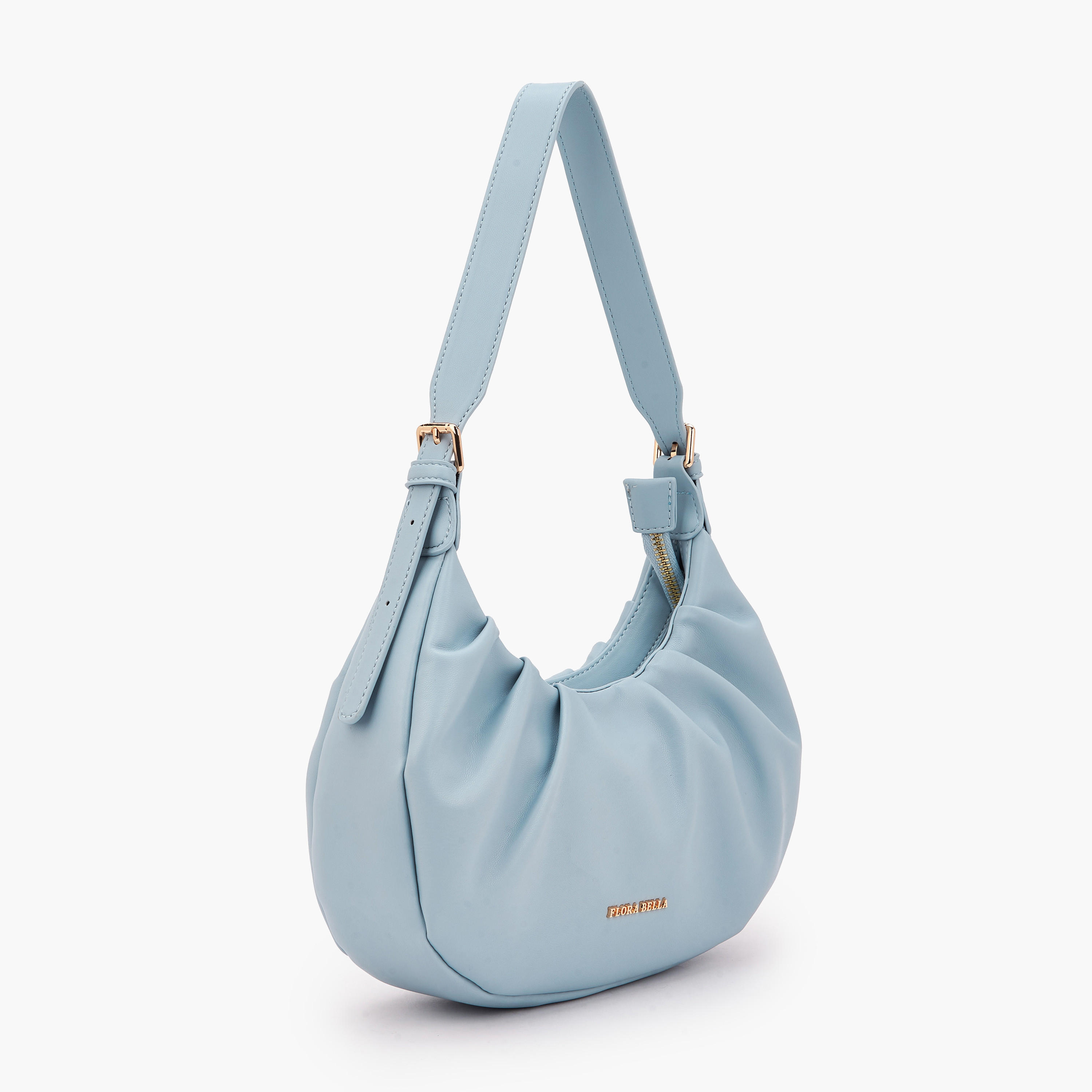 شنطة كتف بكشكش وسحاب إغلاق من فلورا بيلا-women-bagsandwallets-handbags-image-3