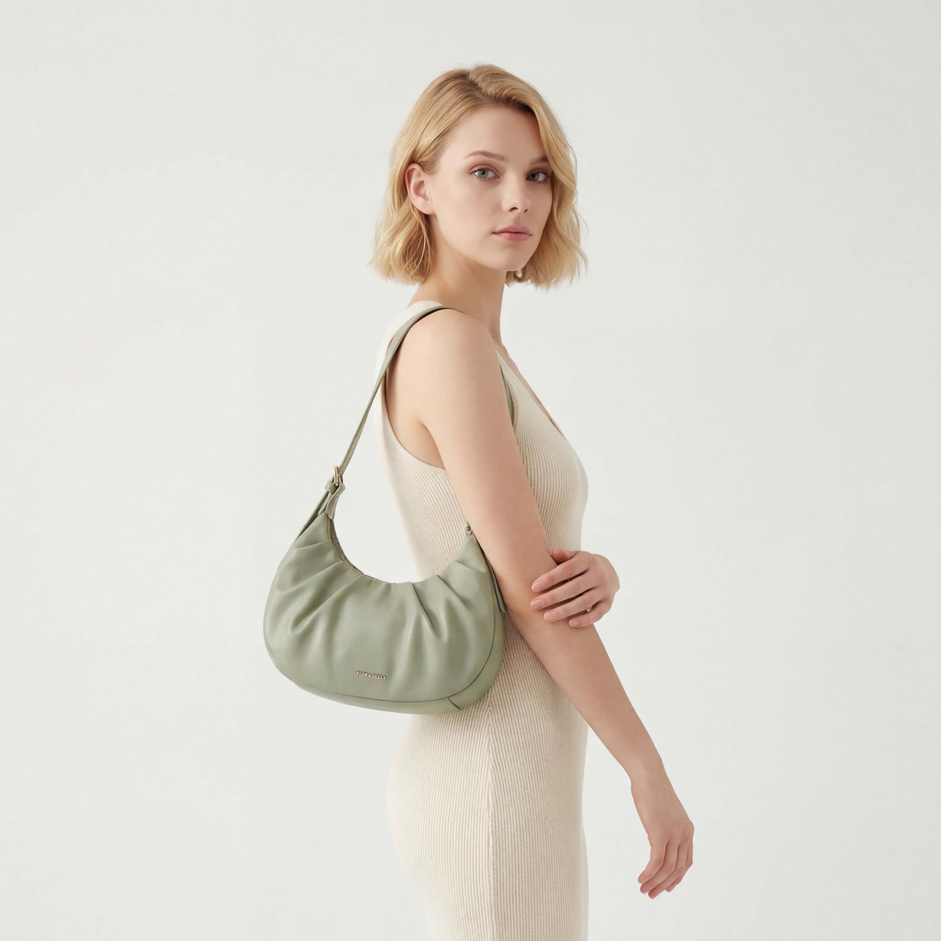 شنطة كتف بكشكش وسحاب إغلاق من فلورا بيلا-women-bagsandwallets-handbags-image-2