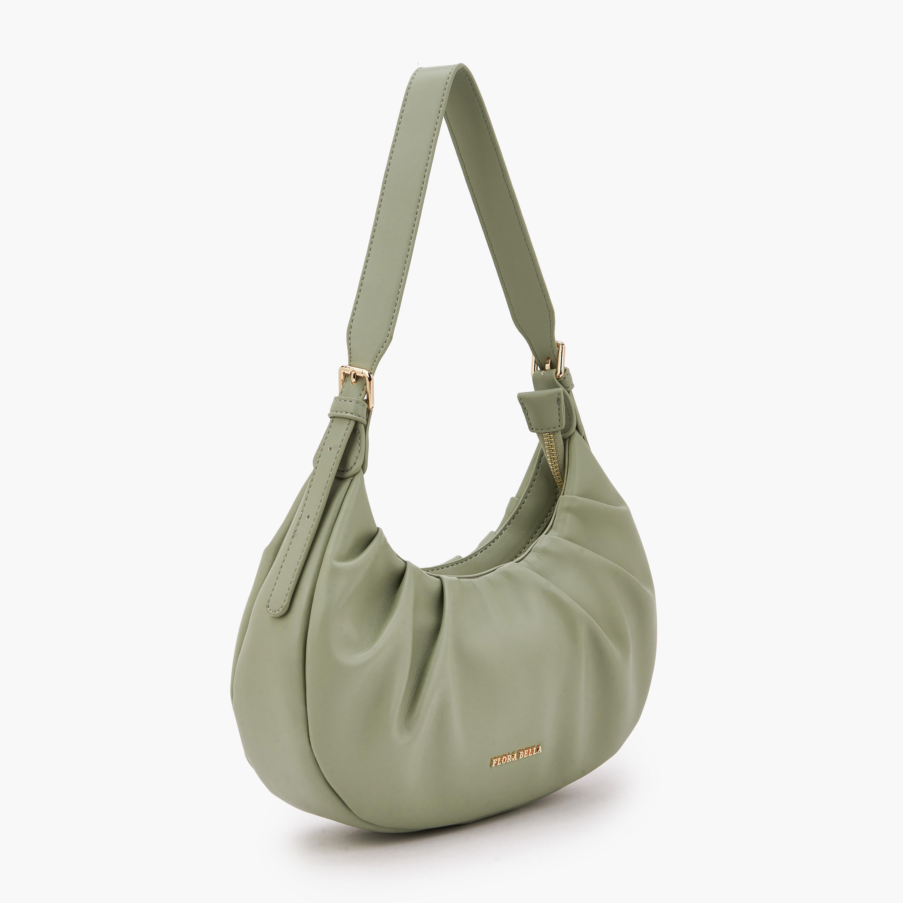 شنطة كتف بكشكش وسحاب إغلاق من فلورا بيلا-women-bagsandwallets-handbags-image-3