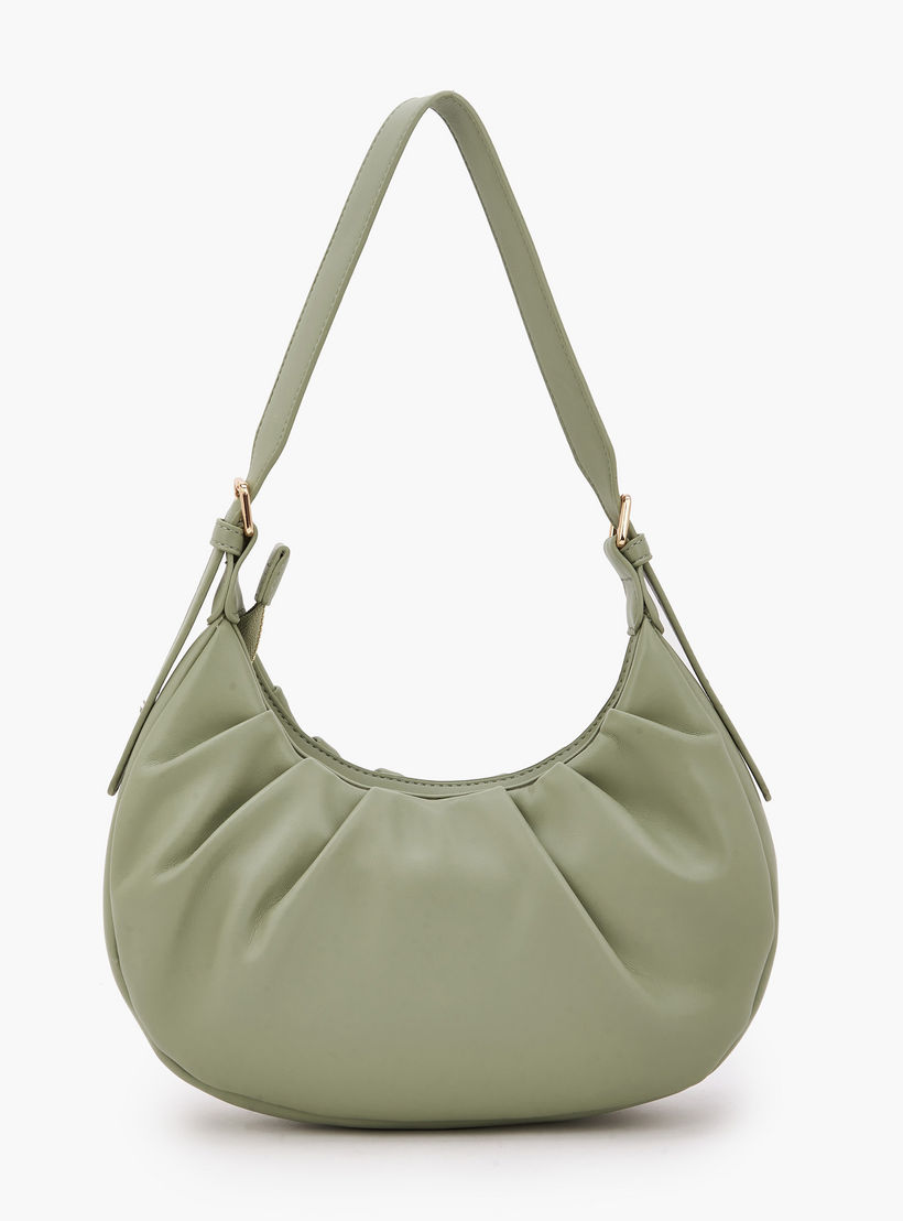 Flora Bella Ruched Shoulder Bag with Zip Closure-women-bagsandwallets-handbags-image-4