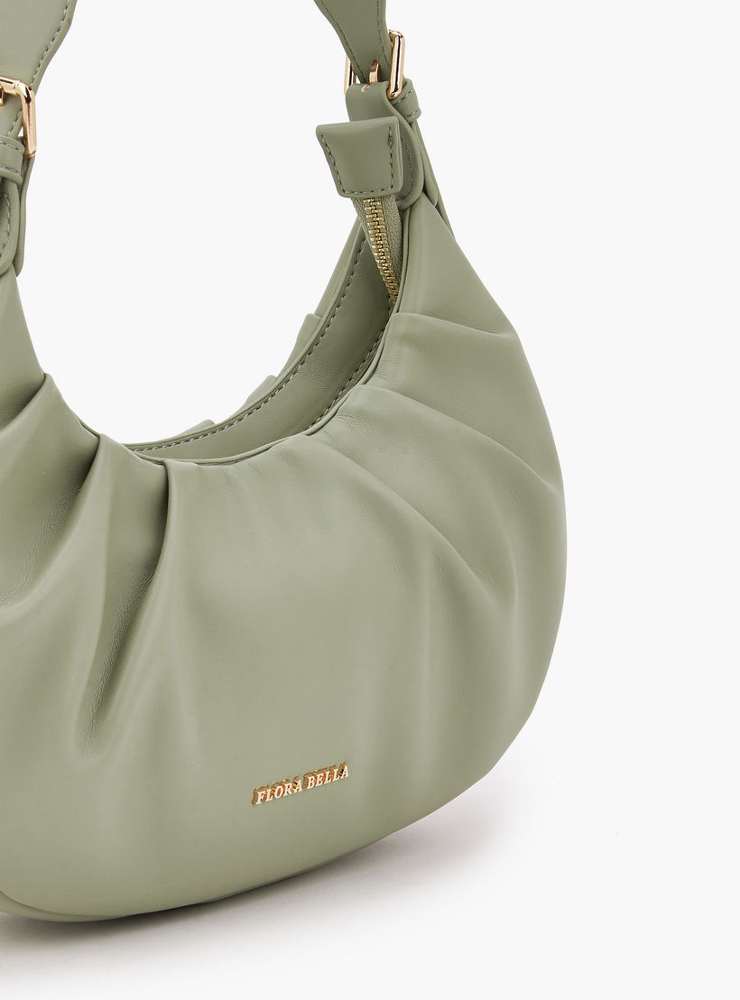 Flora Bella Ruched Shoulder Bag with Zip Closure-women-bagsandwallets-handbags-image-6