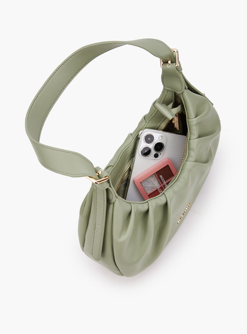 Flora Bella Ruched Shoulder Bag with Zip Closure-women-bagsandwallets-handbags-image-8