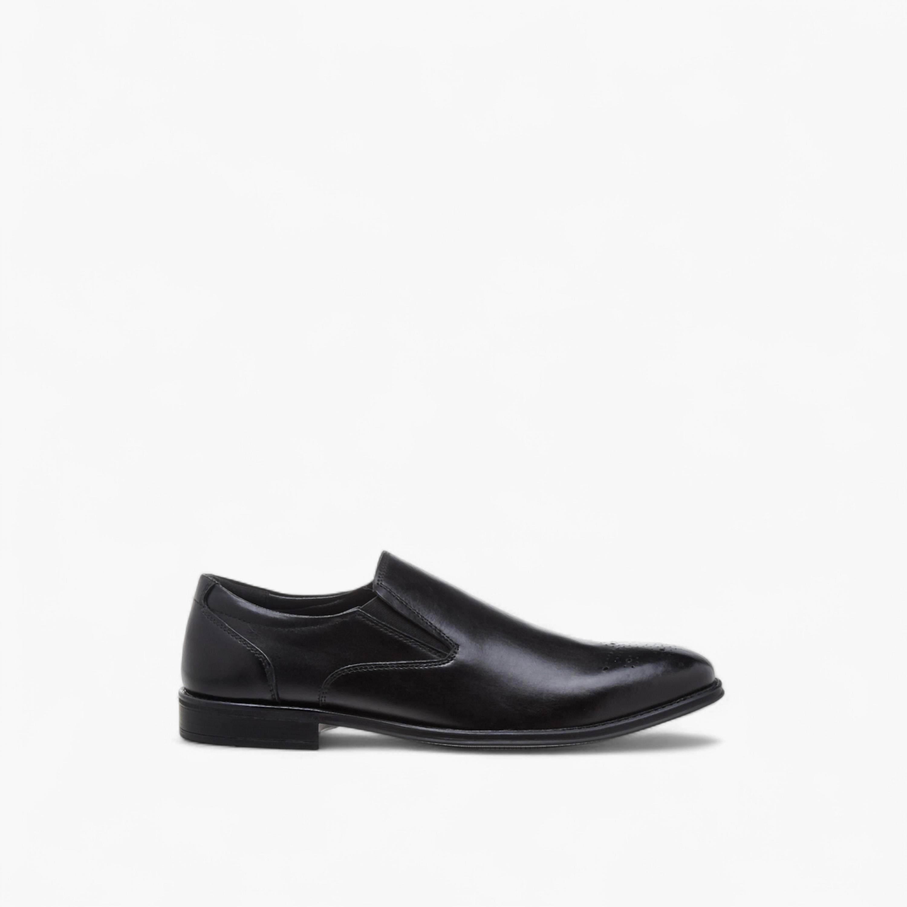Duchini Men's Textured Slip-On Loafers-men-shoes-loafersandmoccasins-image-3