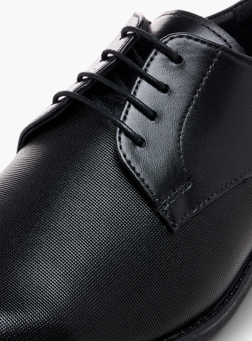 حذاء ديربي جلد بارز الملمس برباط للرجال من دوتشيني-men-shoes-formalshoes-image-5