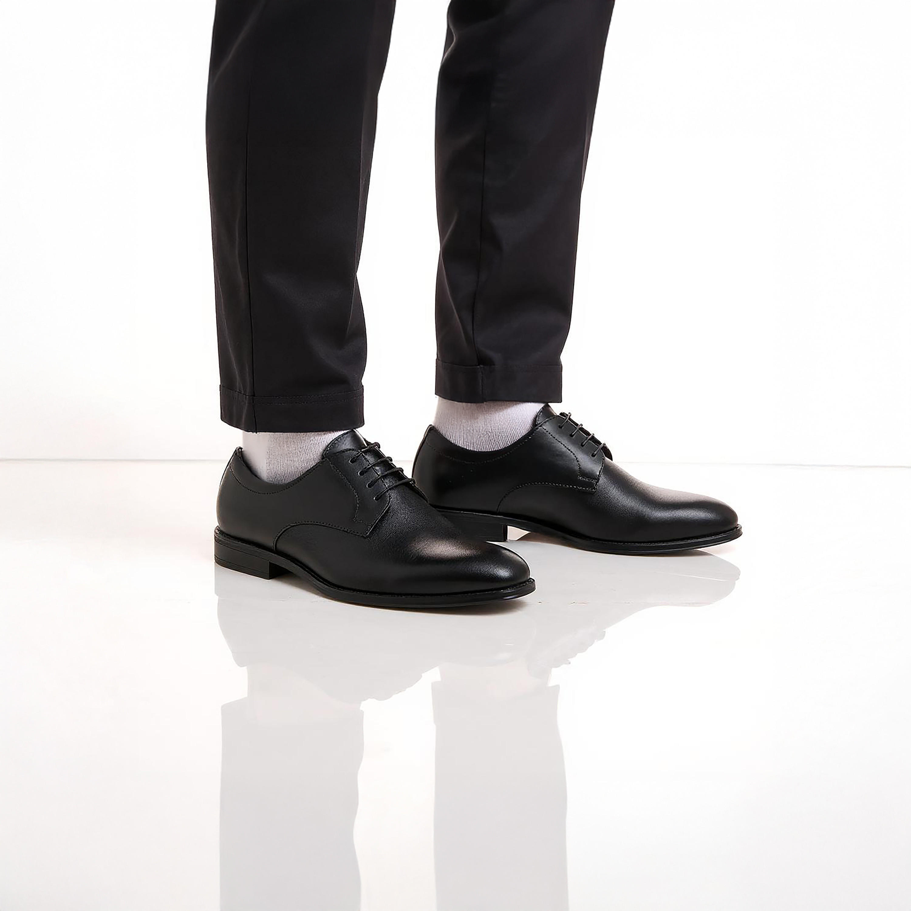 حذاء ديربي جلد بارز الملمس برباط للرجال من دوتشيني-men-shoes-formalshoes-image-2