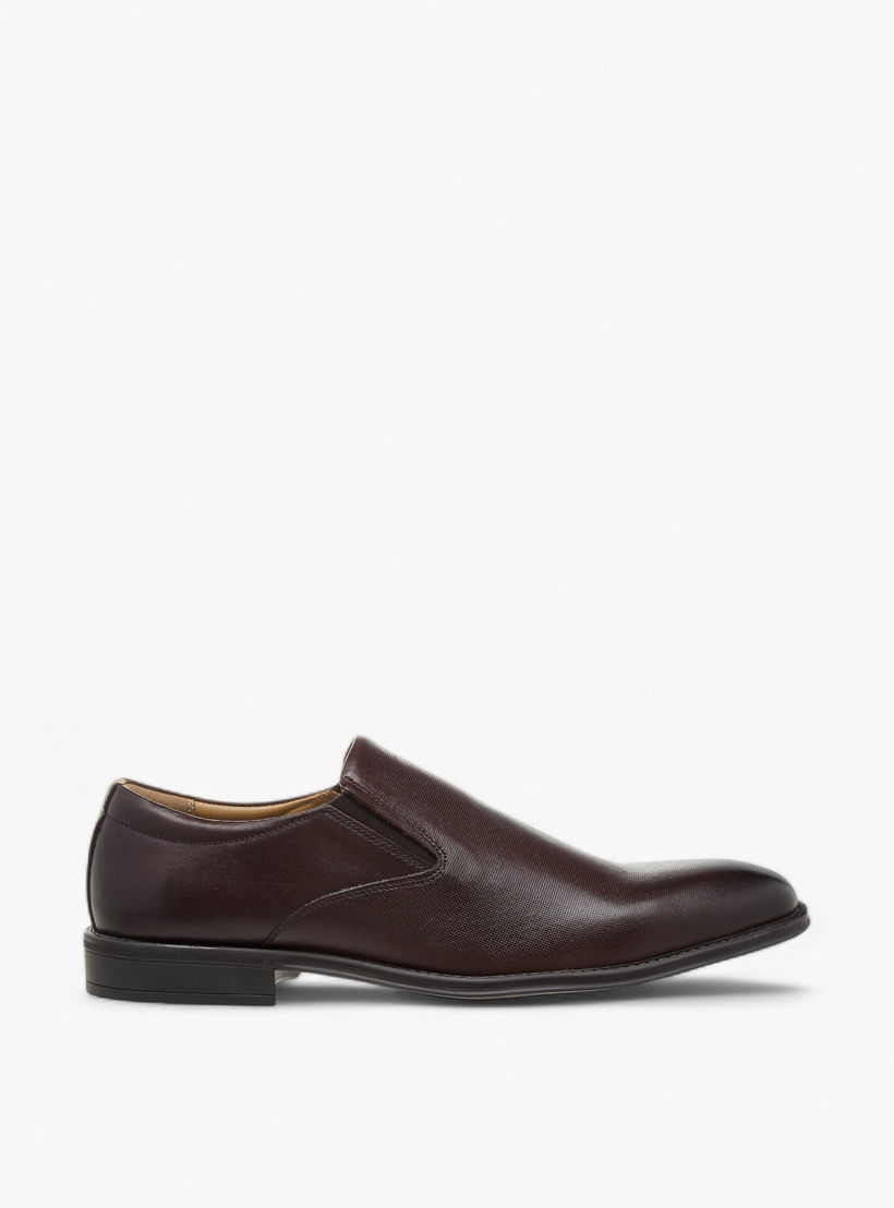 Duchini Men's Leather Textured Slip-On Loafers-men-shoes-loafersandmoccasins-image-3