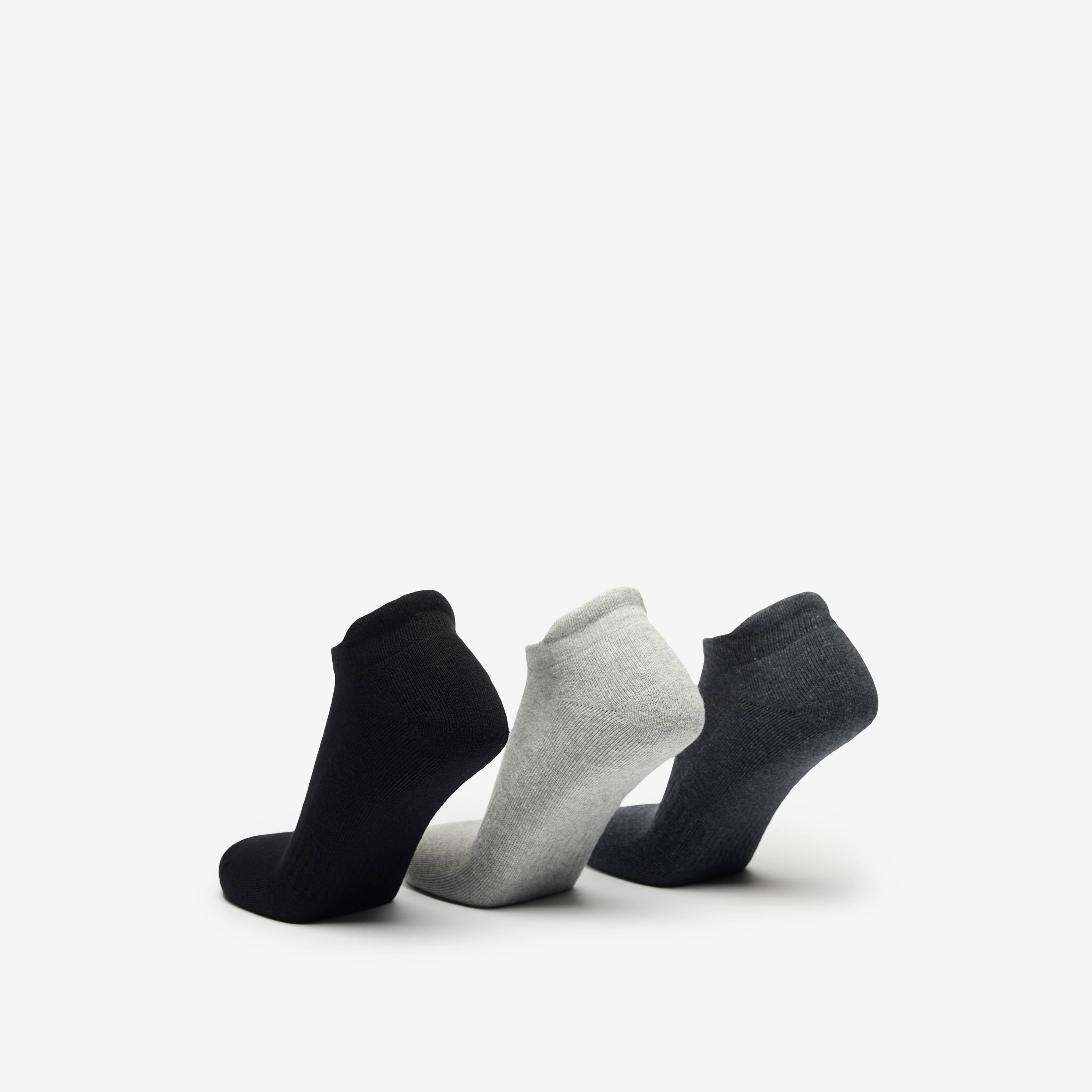 طقم جوارب رياضية موسّدة 3 أزواج بارزة الملمس بطول الكاحل من داش -men-socks-image-3