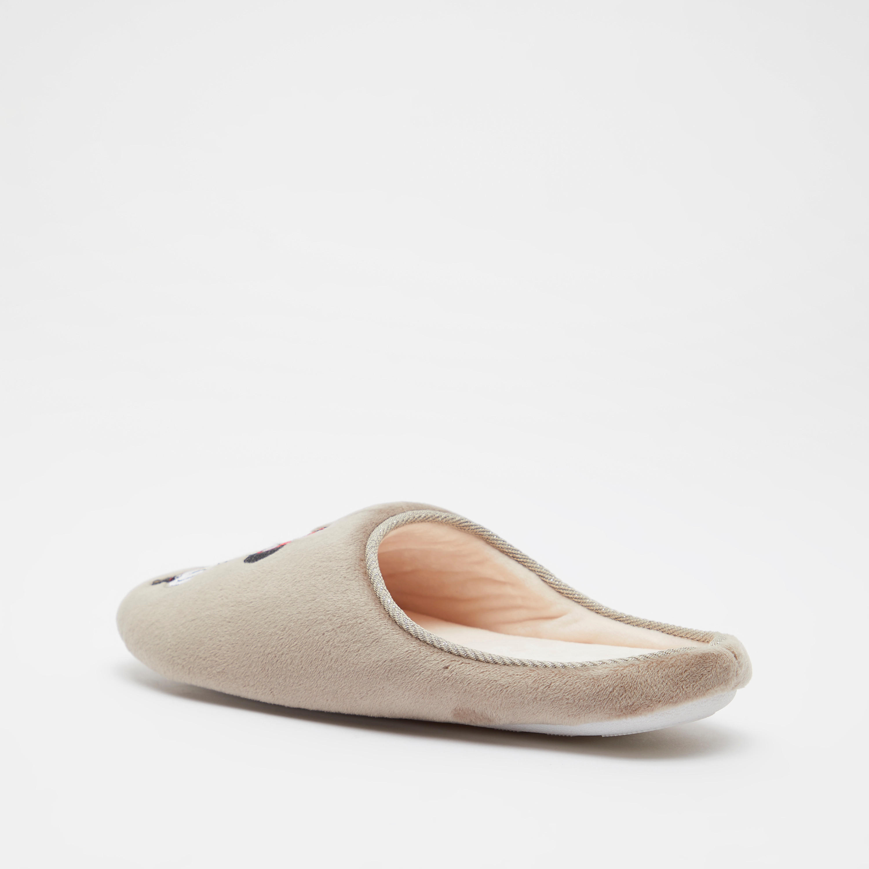 شبشب غرفة نوم سهل الارتداء بتطريز ميني ماوس من ديزني-women-shoes-bedroomslippers-image-3