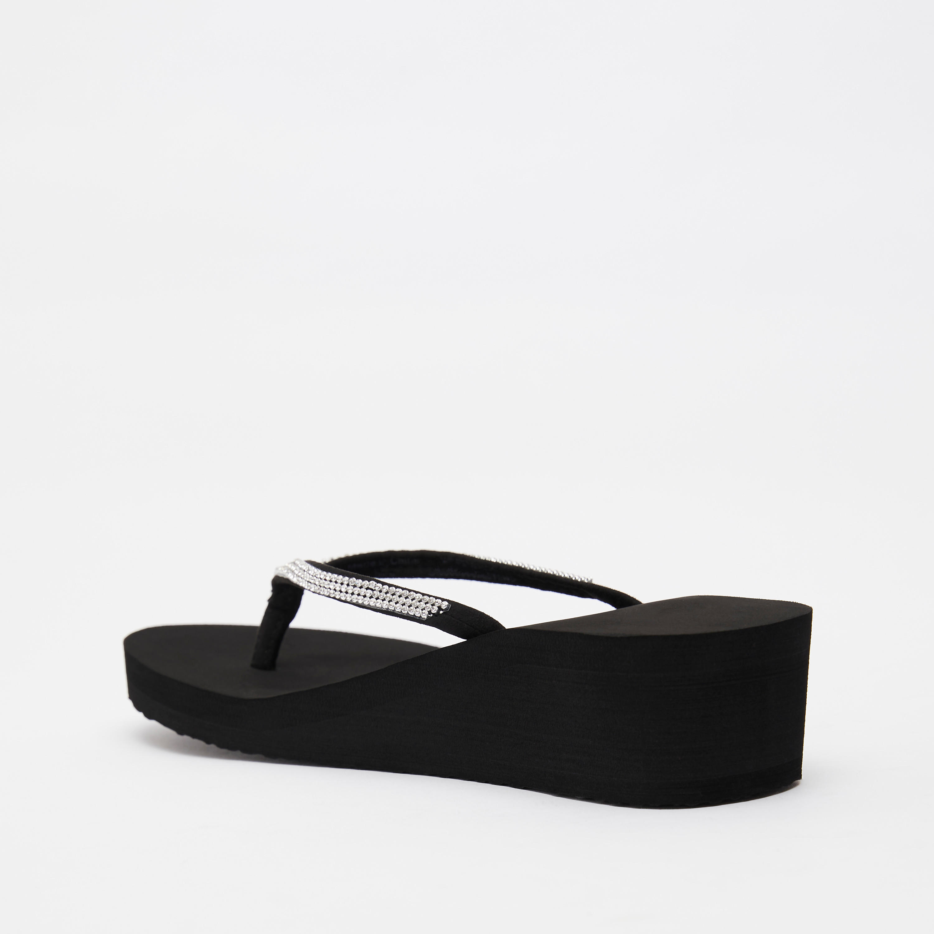 صندل شبشب سهل الارتداء مزيّن بكعب ويدج-women-shoes-flipflopsandslides-image-3