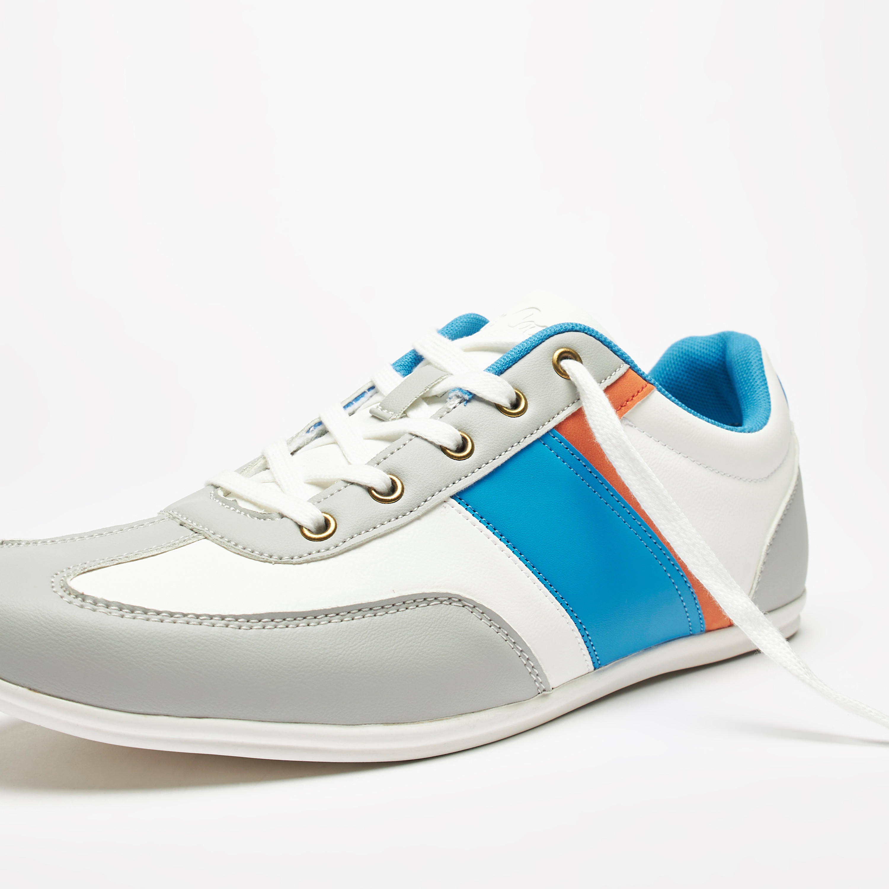 Lee Cooper Men's Solid Sneakers with Lace-Up Closure-men-shoes-sneakers-image-4