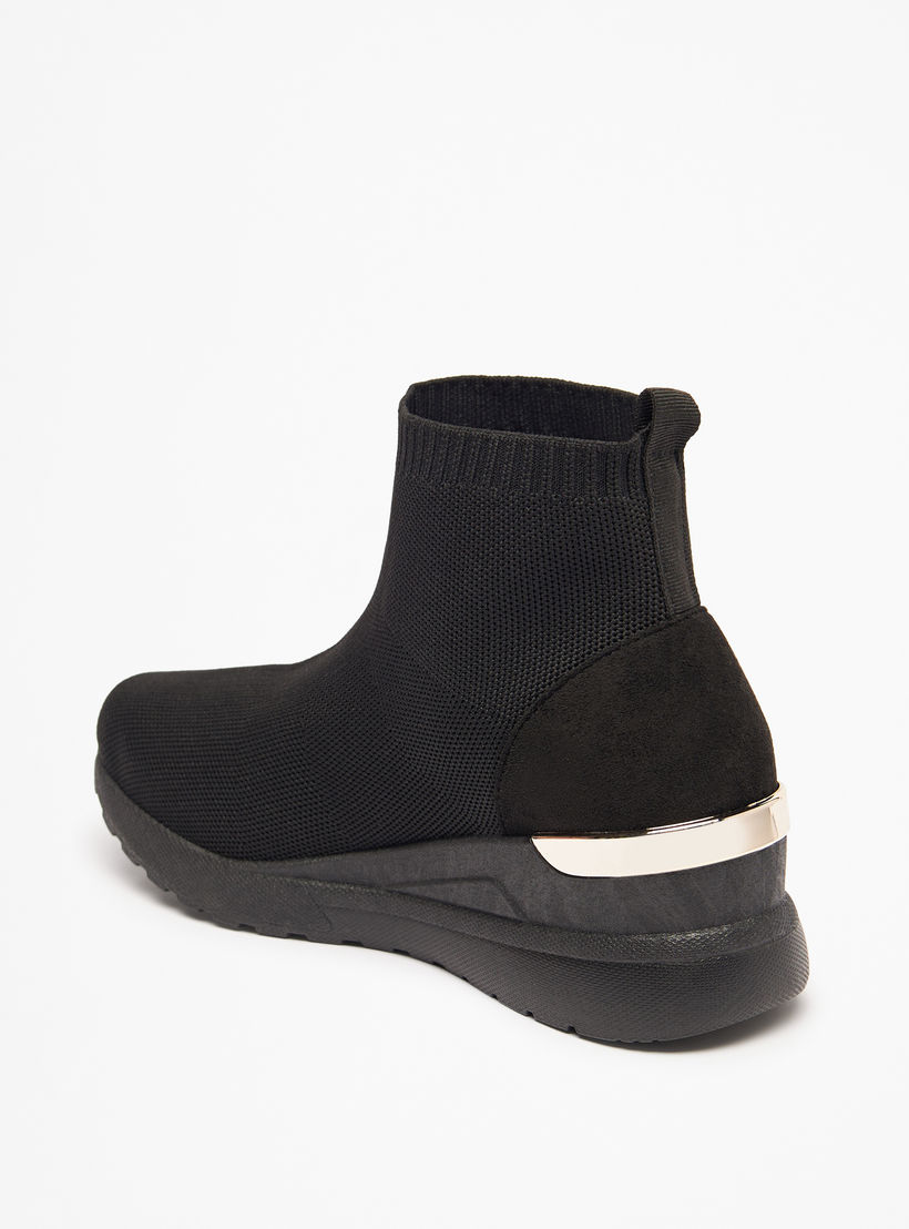 Flora Bella Textured Slip-On Ankle Boots with Pull Tabs-women-shoes-boots-image-2