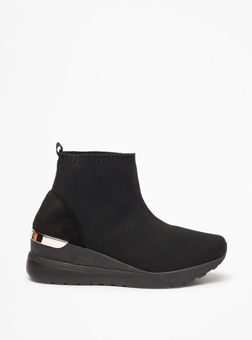 Flora Bella Textured Slip-On Ankle Boots with Pull Tabs-women-shoes-boots-image-3