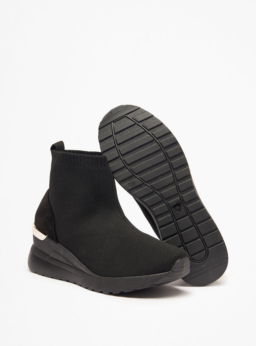 Flora Bella Textured Slip-On Ankle Boots with Pull Tabs-women-shoes-boots-image-4